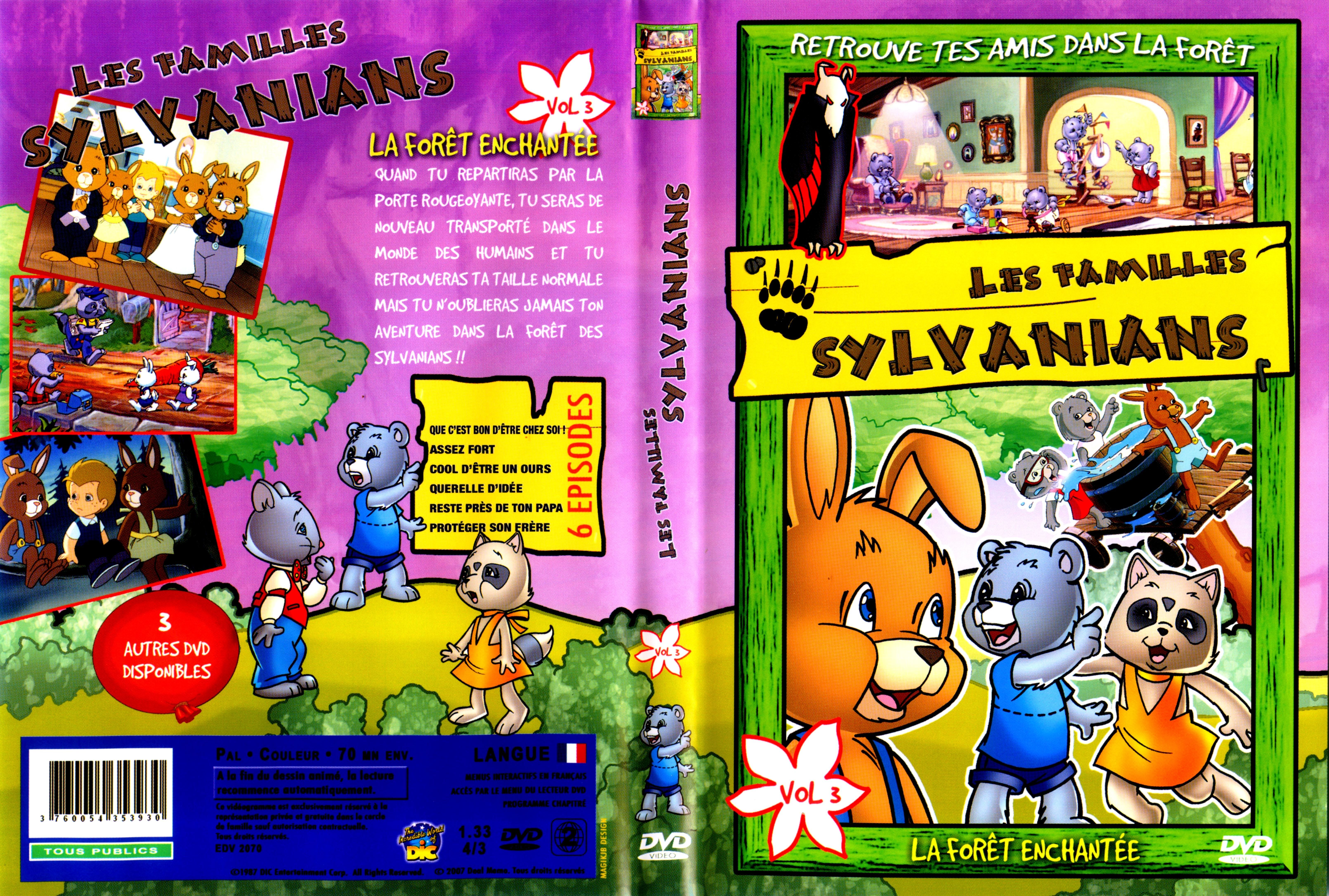 Jaquette DVD Les familles Sylvanians vol 03