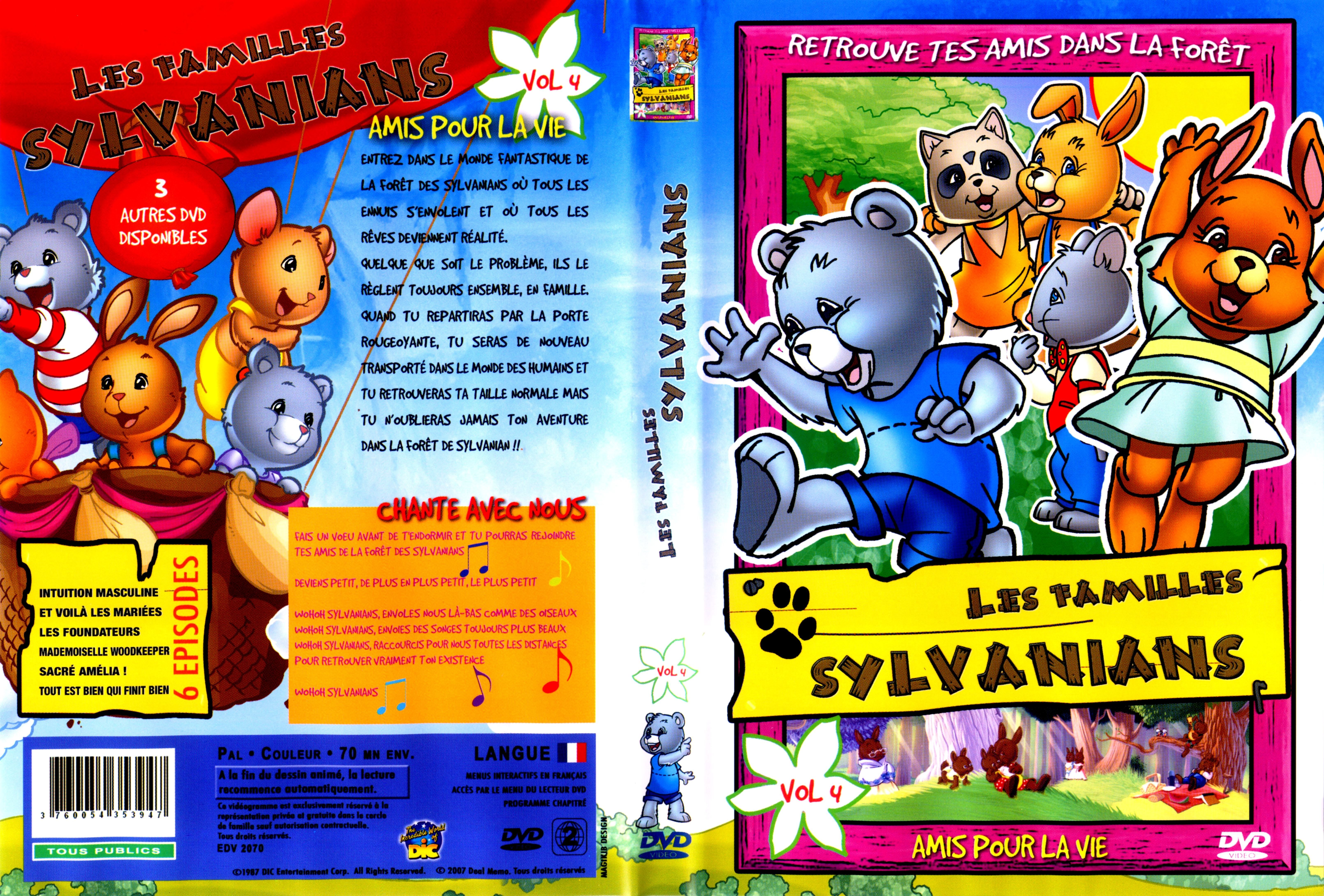 Jaquette DVD Les familles Sylvanians vol 04