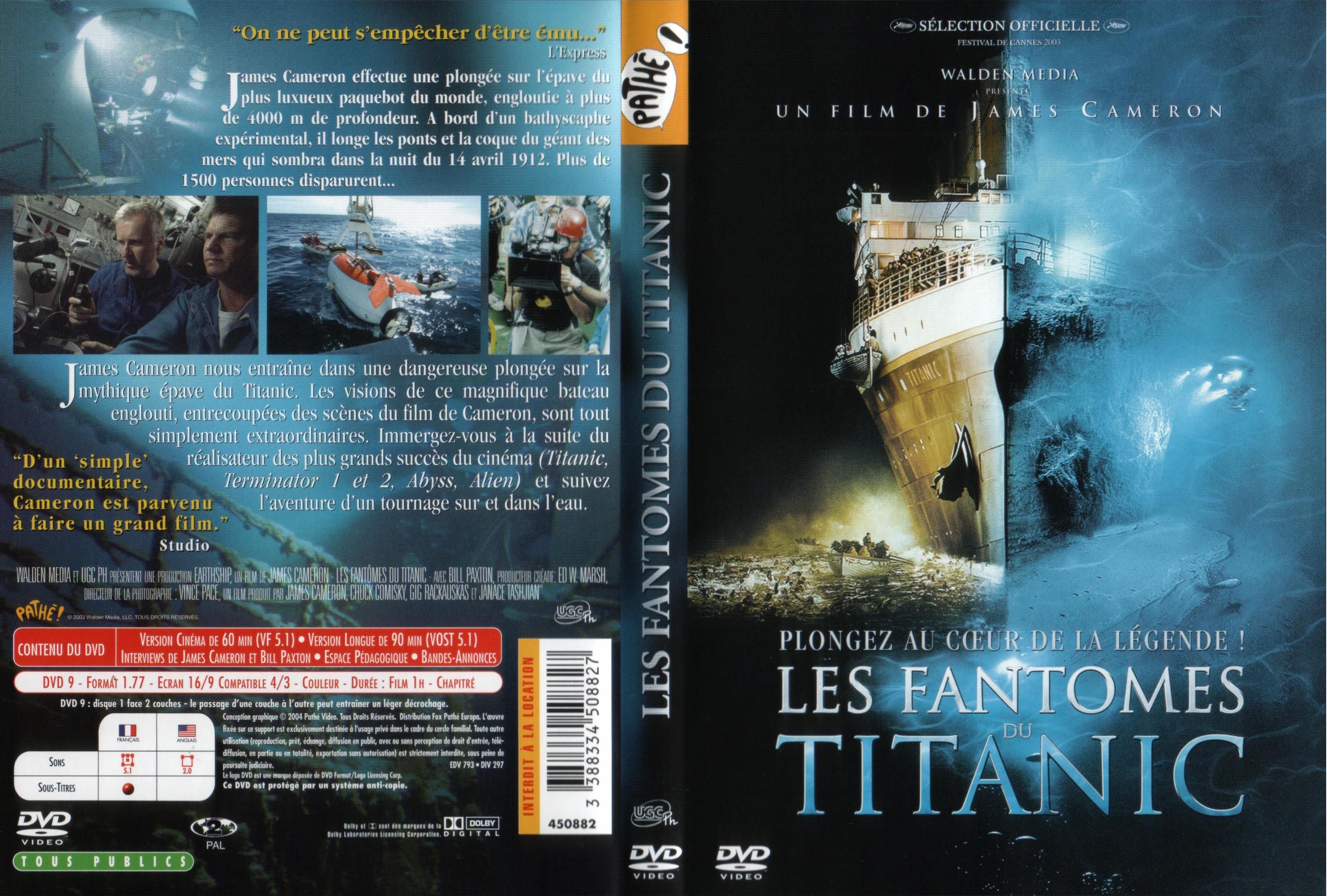 Jaquette DVD Les fantomes du titanic