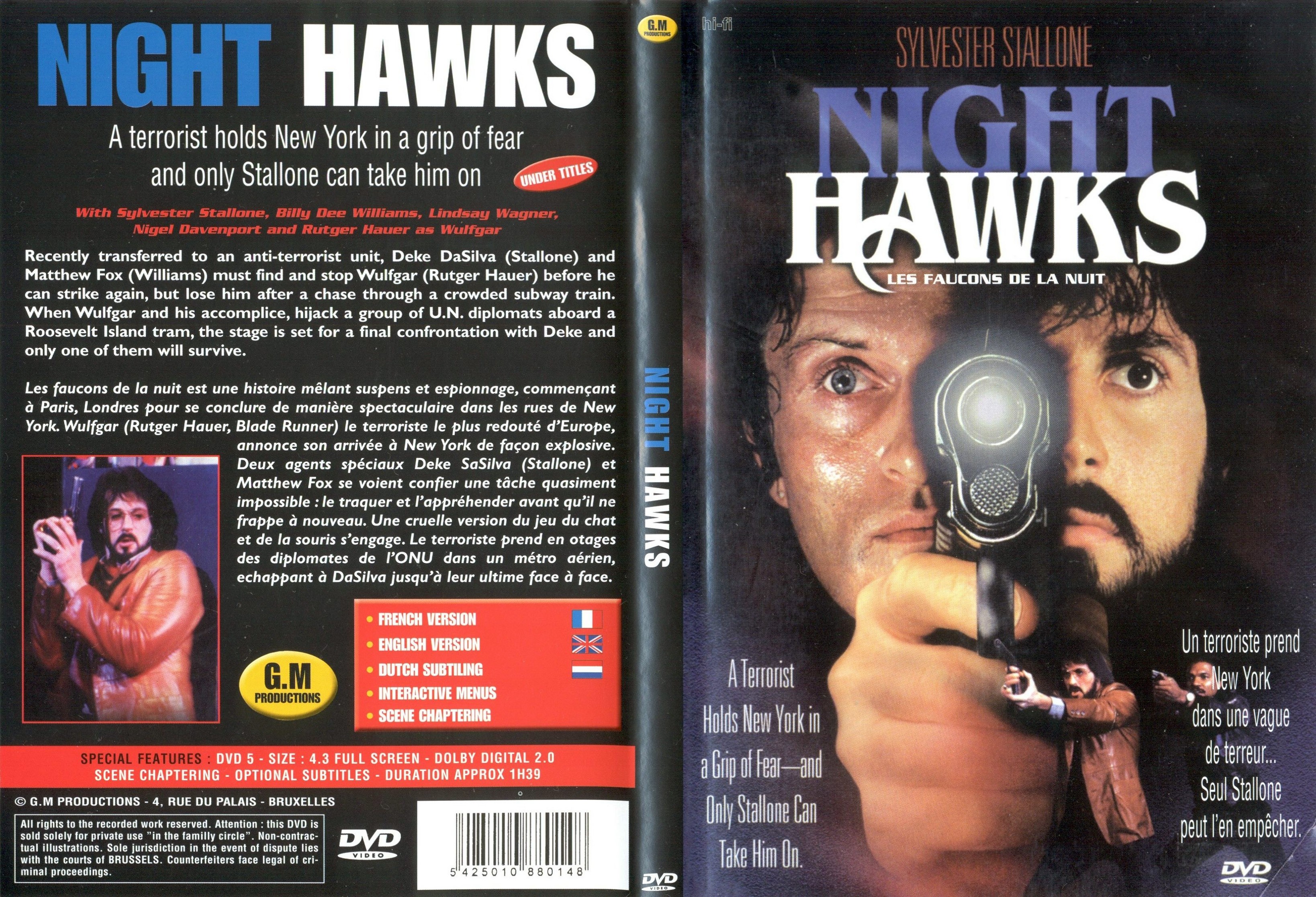 Jaquette DVD Les faucons de la nuit