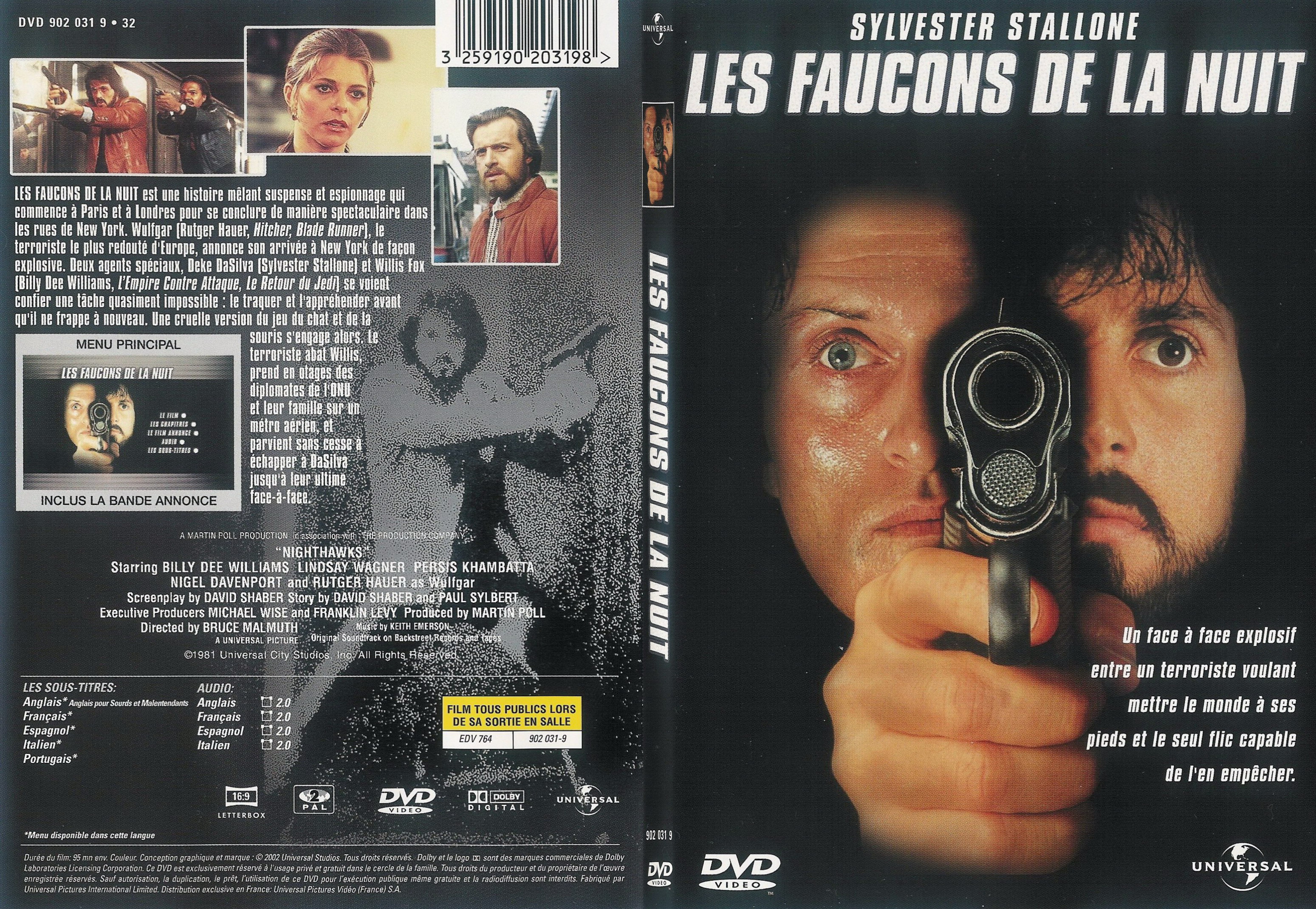 Jaquette DVD Les faucons de la nuit - SLIM