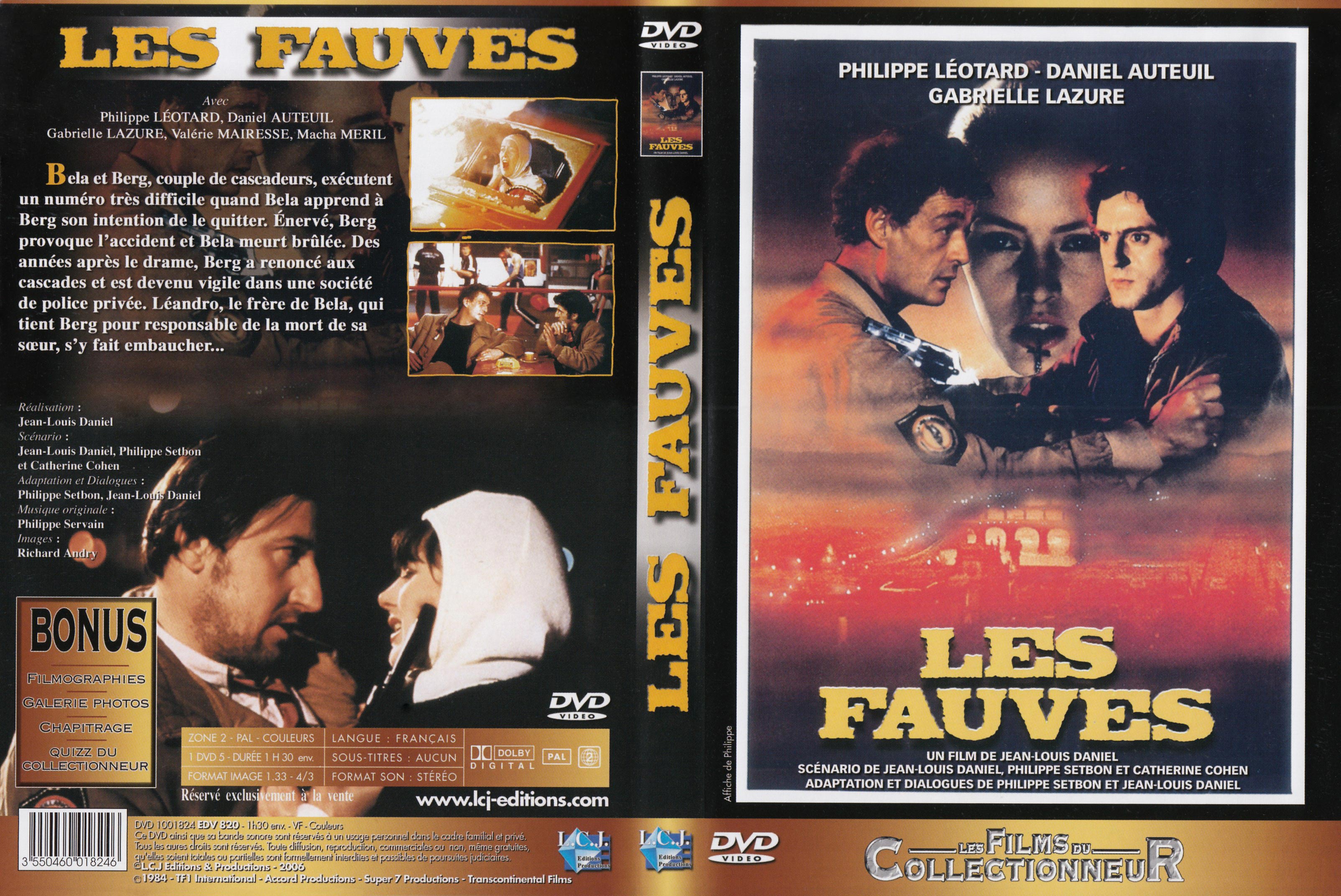 Jaquette DVD Les fauves (1984)