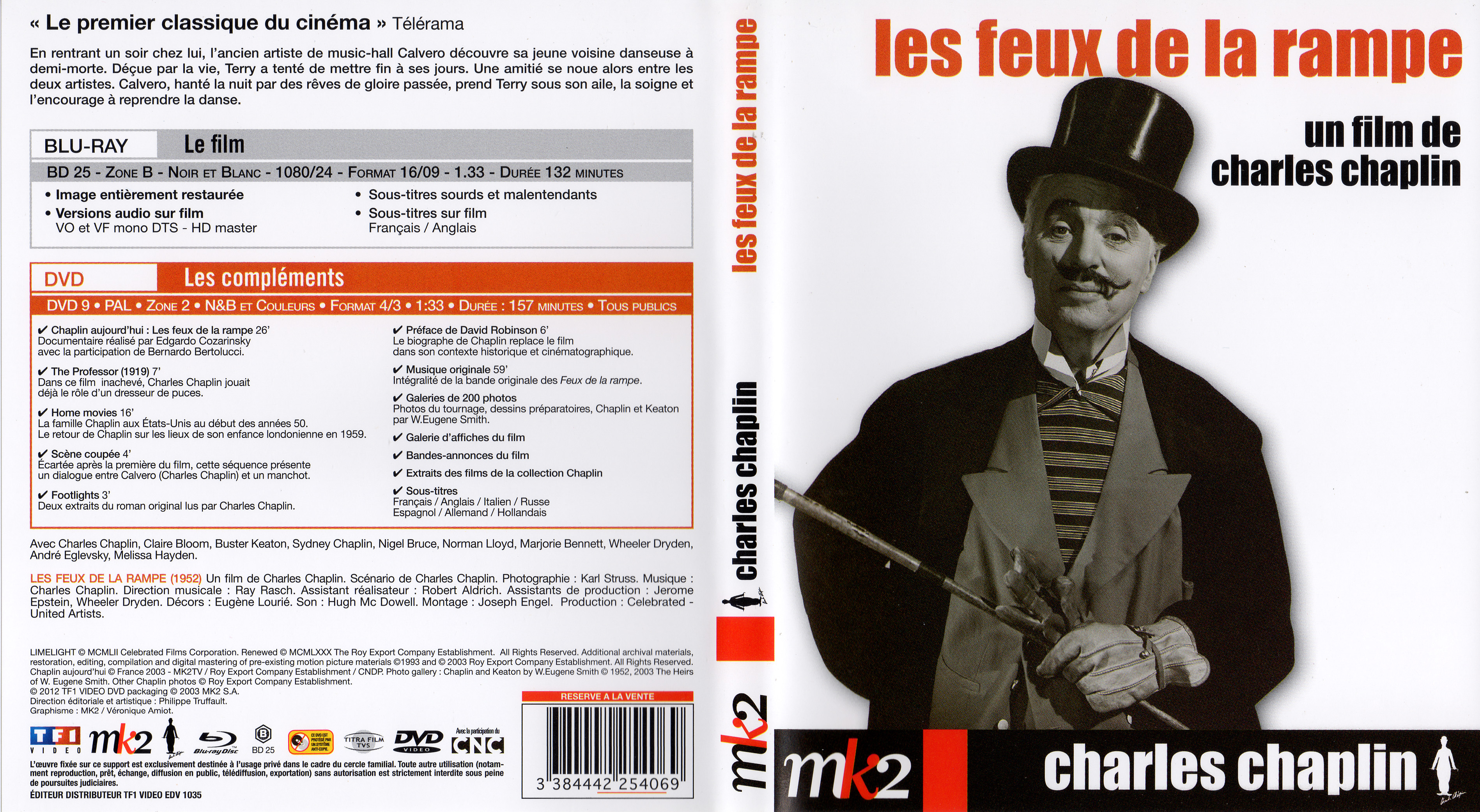 Jaquette DVD Les feux de la rampe (BLU-RAY)