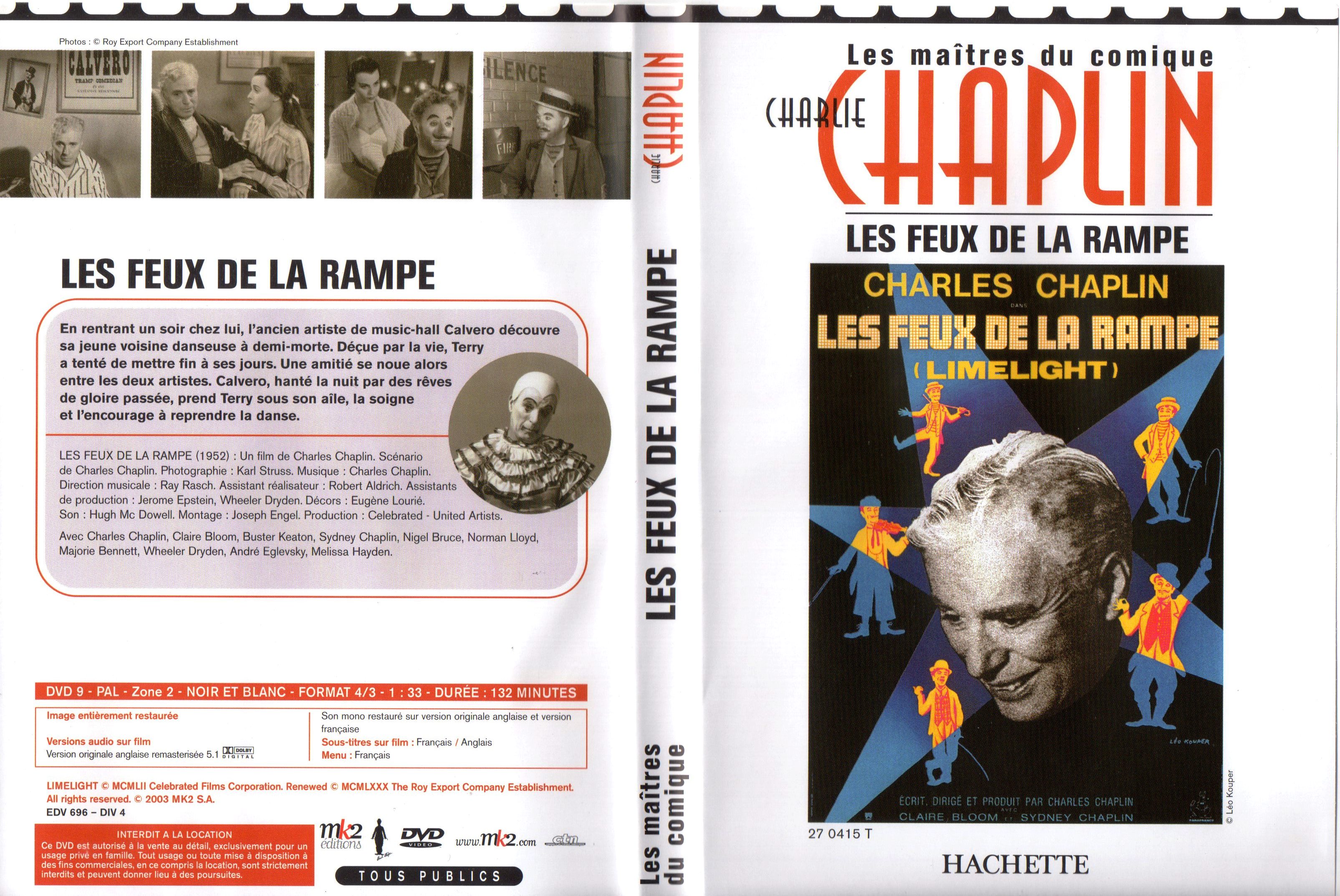 Jaquette DVD Les feux de la rampe v3