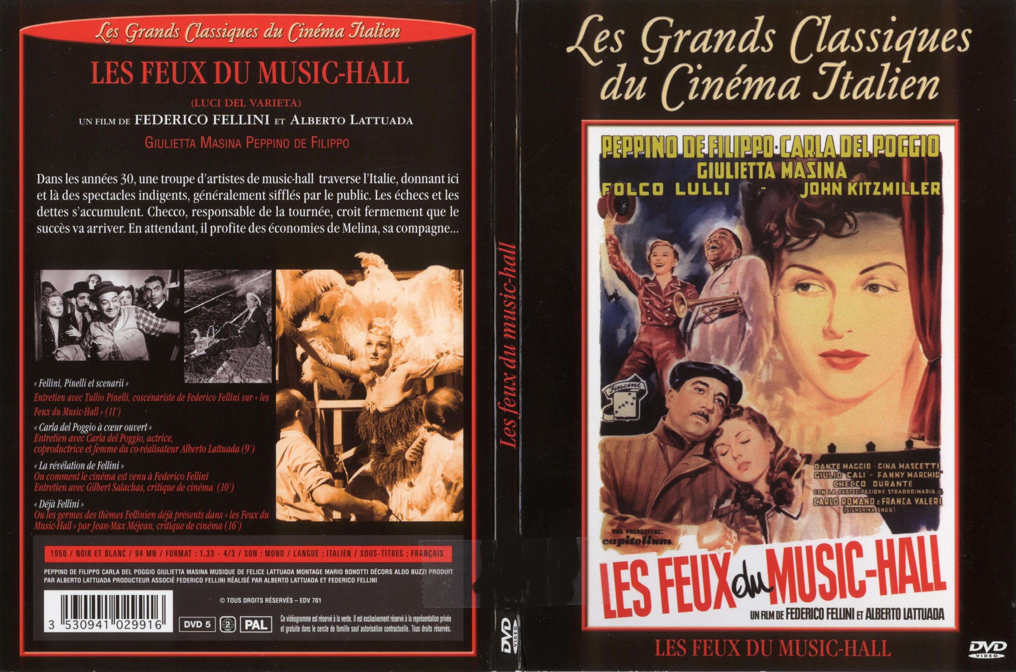 Jaquette DVD Les feux du music-hall