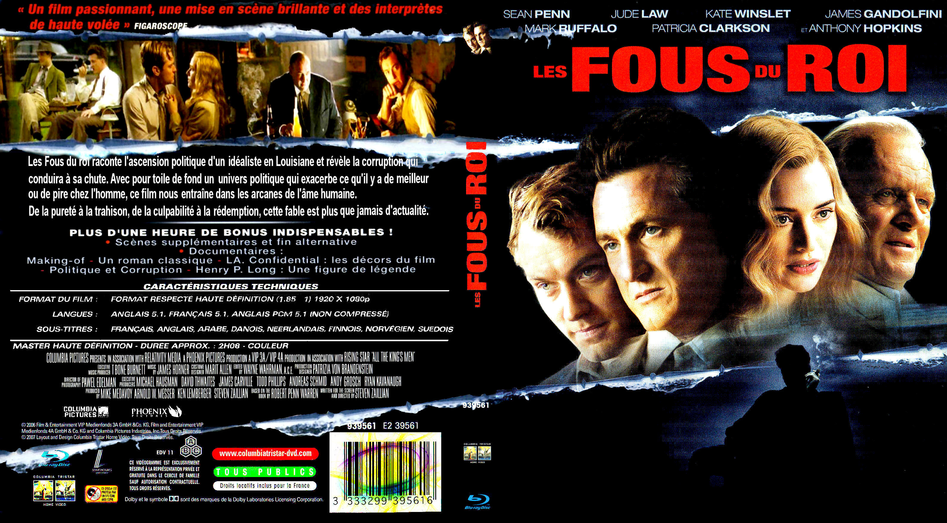 Jaquette DVD Les fous du roi custom (BLU-RAY)