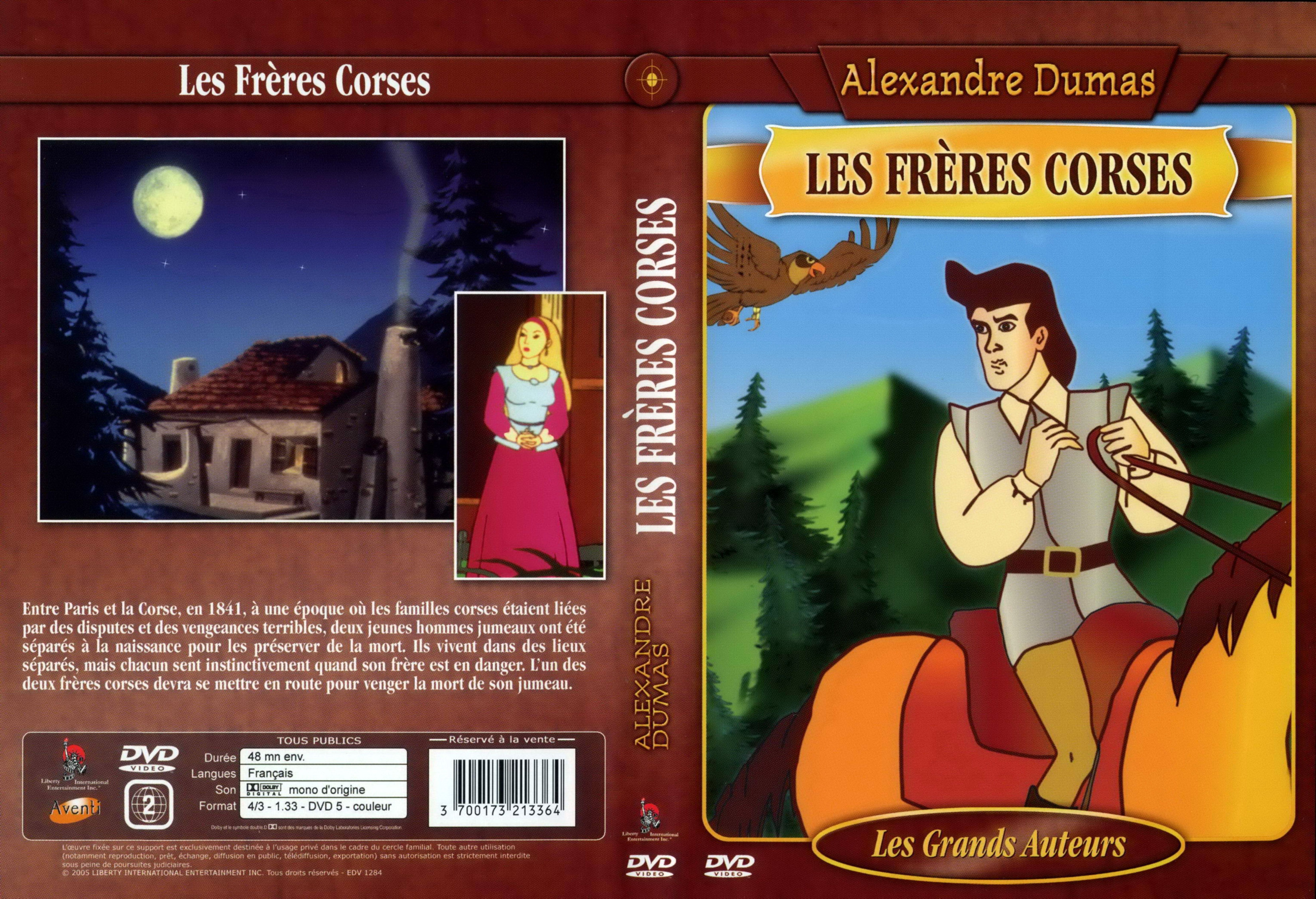 Jaquette DVD Les frres Corses (DA)