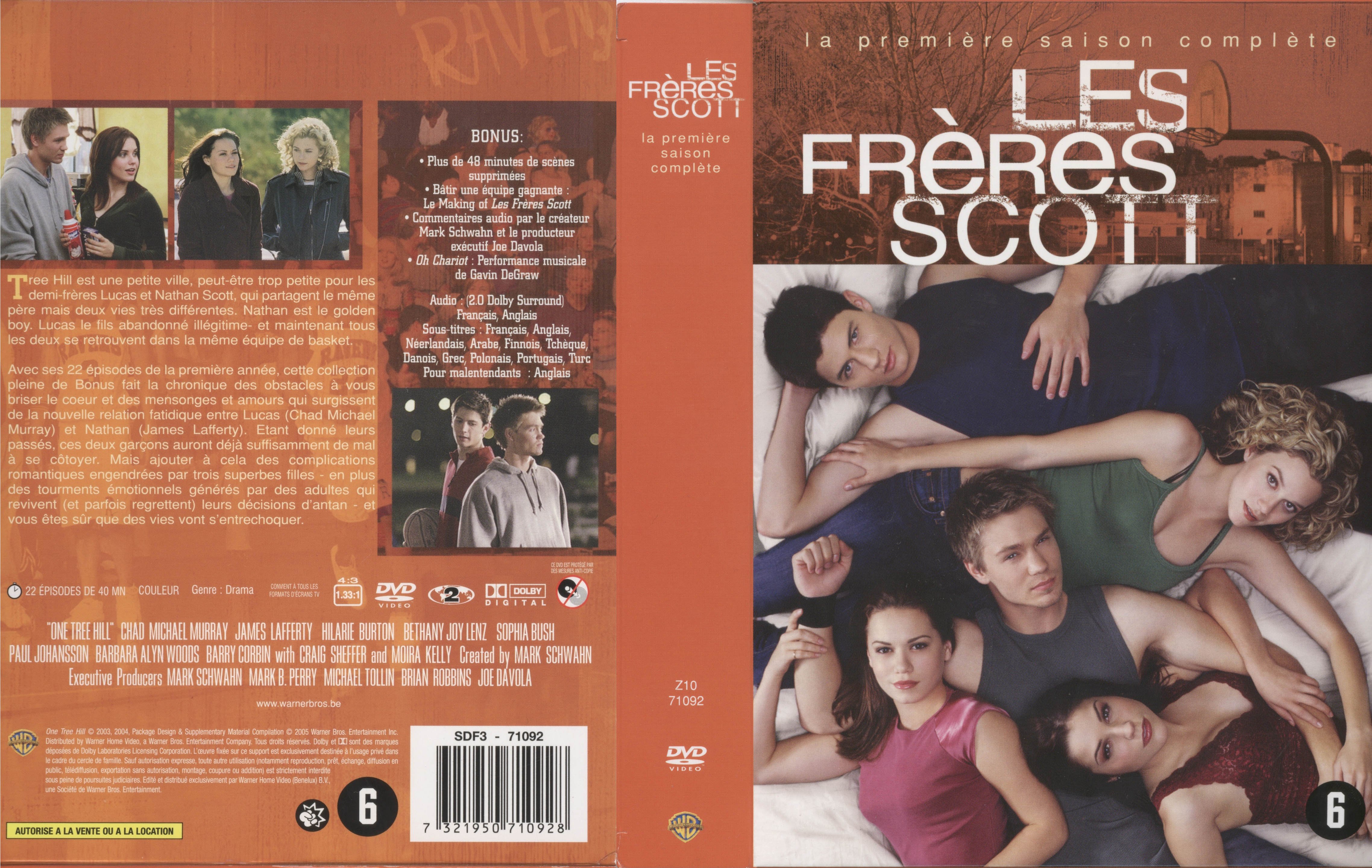 Jaquette DVD Les frres Scott Saison 1