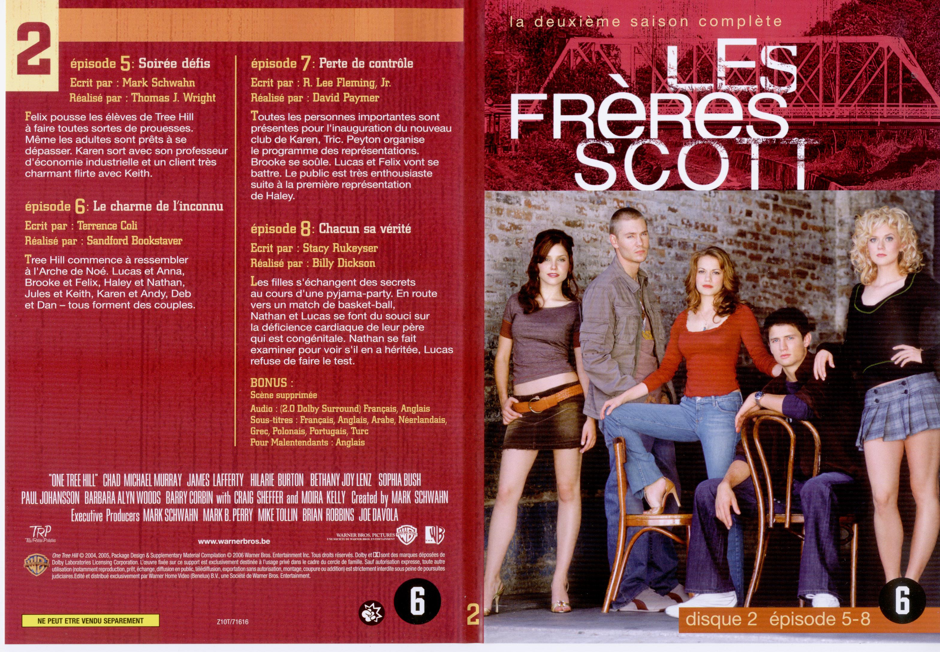 Jaquette DVD Les frres Scott Saison 2 dvd 2