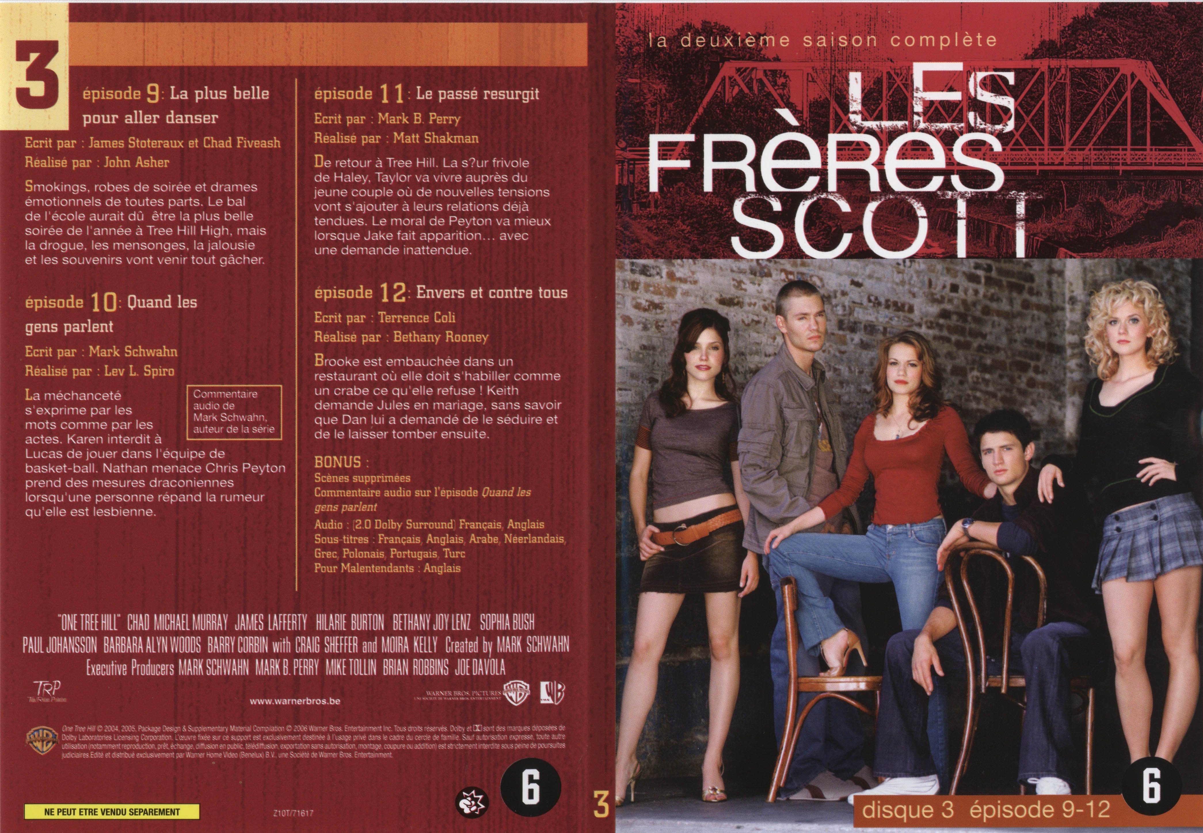 Jaquette DVD Les frres Scott Saison 2 dvd 3