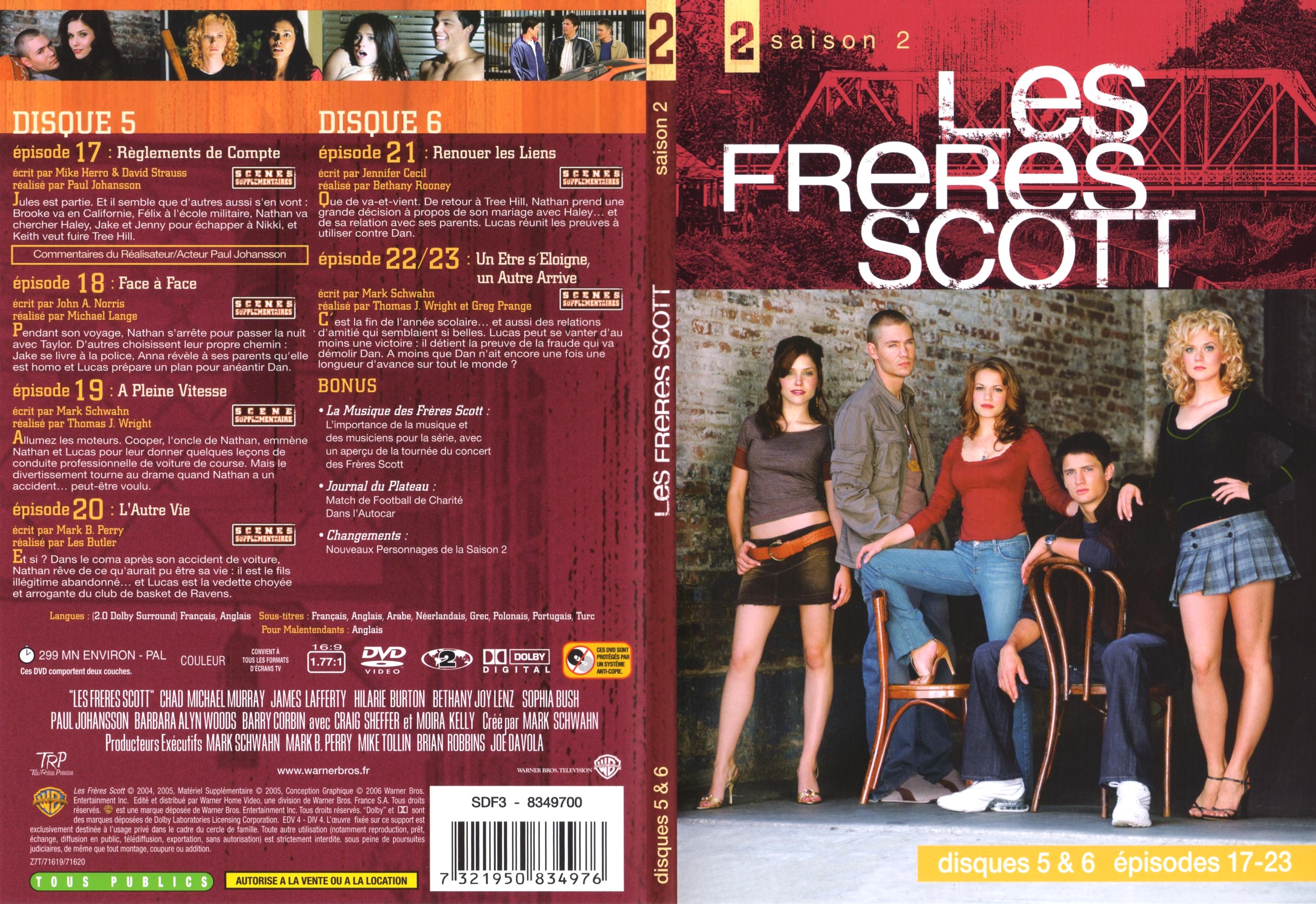 Jaquette DVD Les frres Scott Saison 2 dvd 5 v2