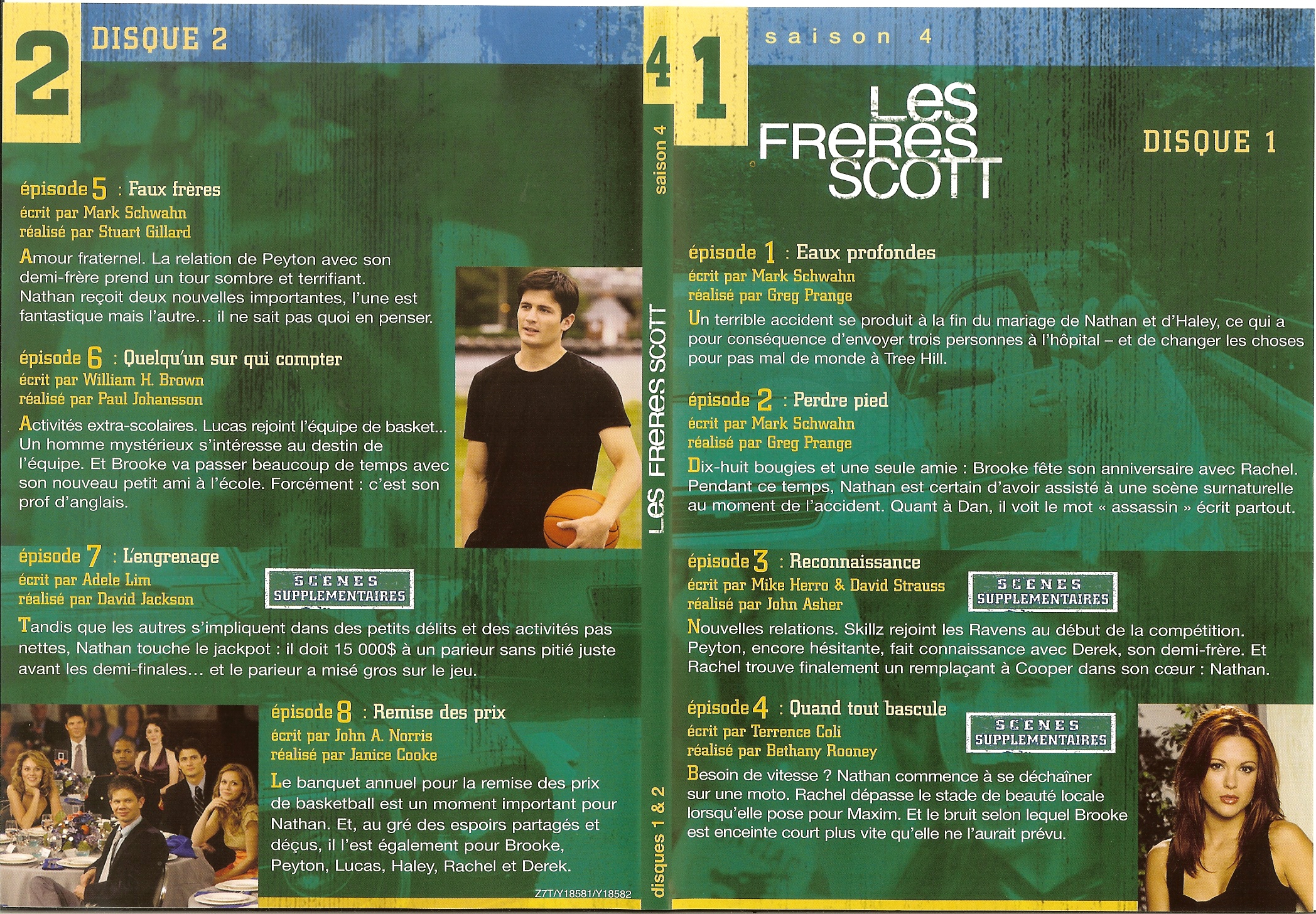 Jaquette DVD Les frres Scott Saison 4 dvd 1