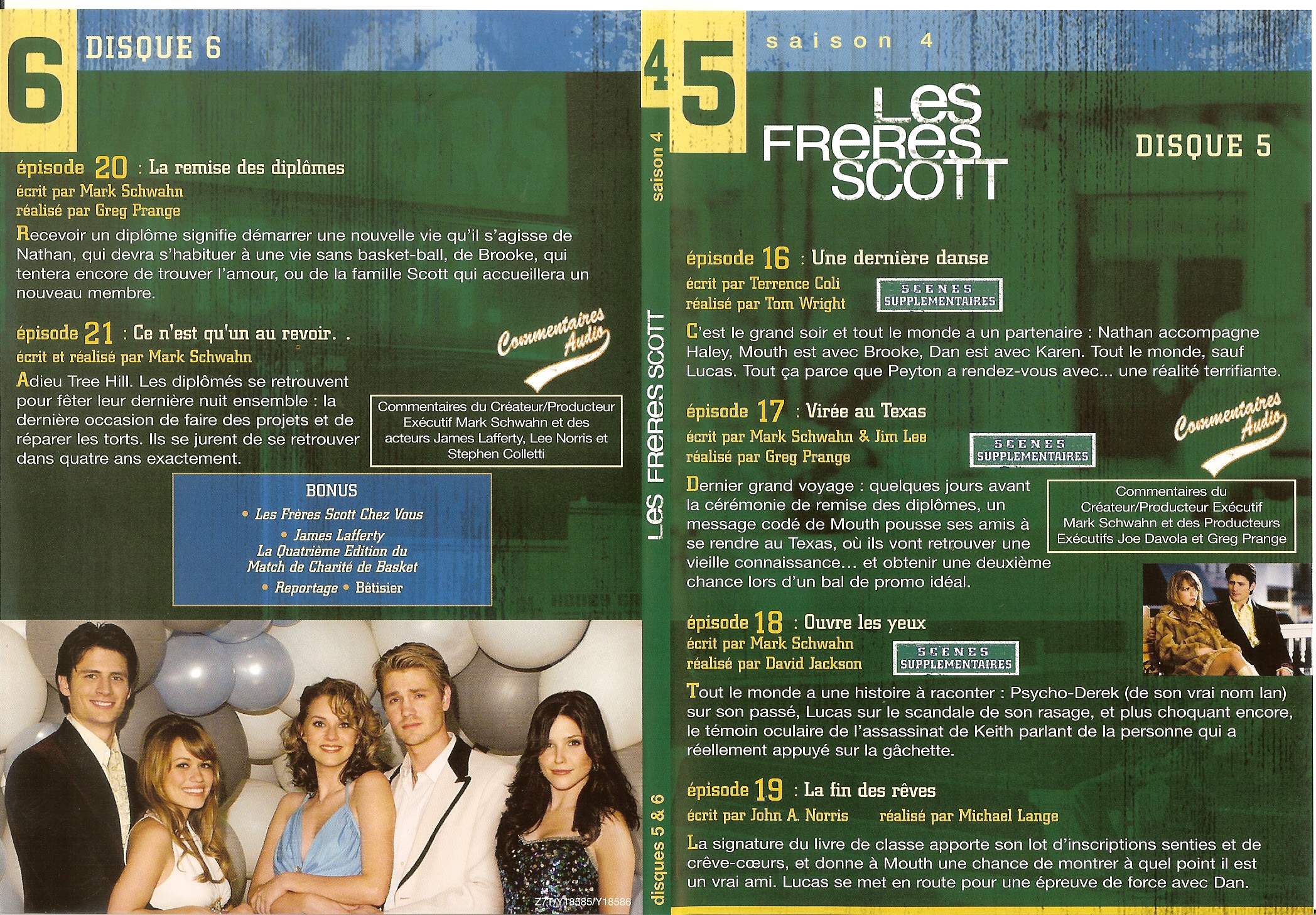 Jaquette DVD Les frres Scott Saison 4 dvd 3