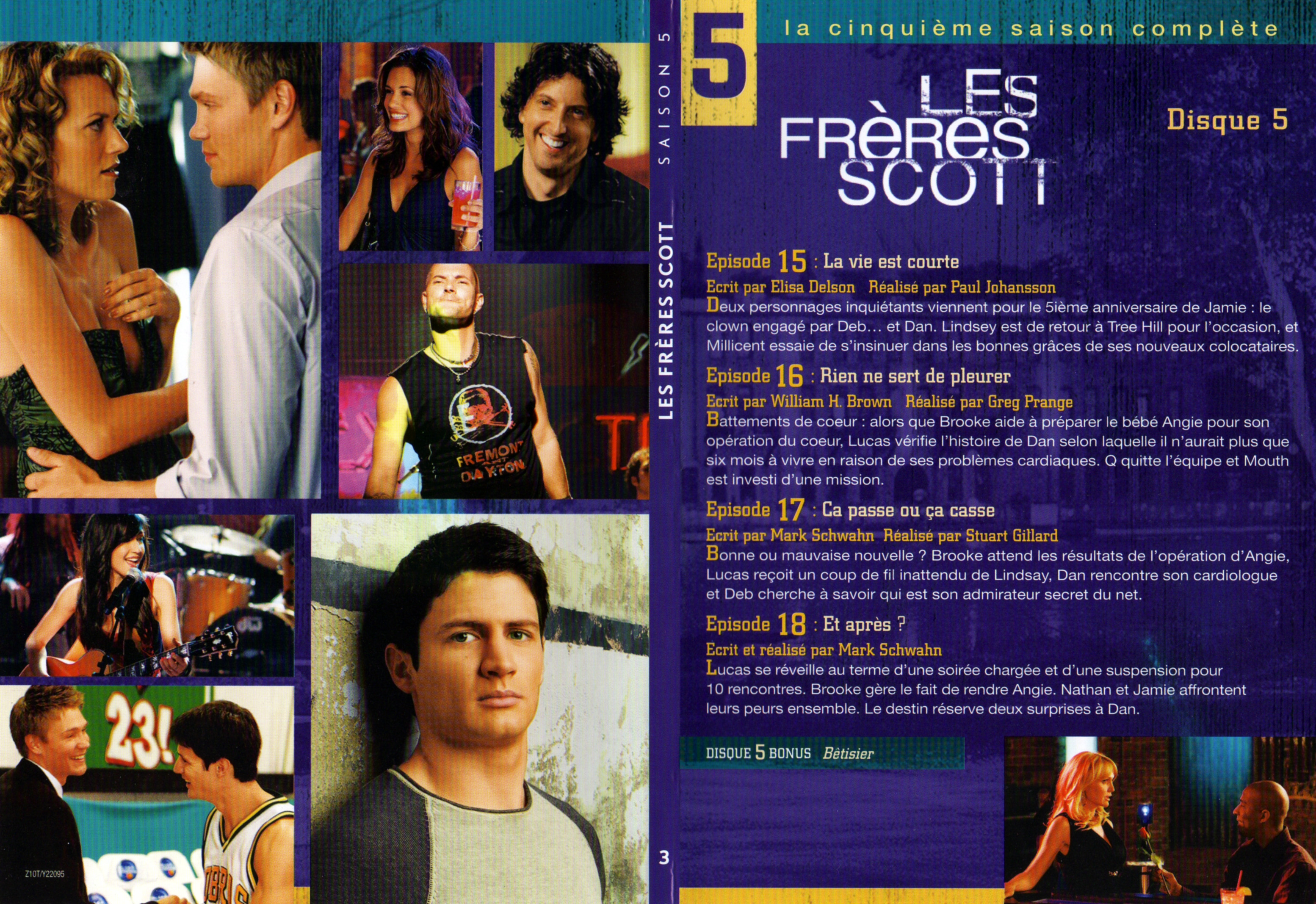 Jaquette DVD Les frres Scott Saison 5 DVD 3