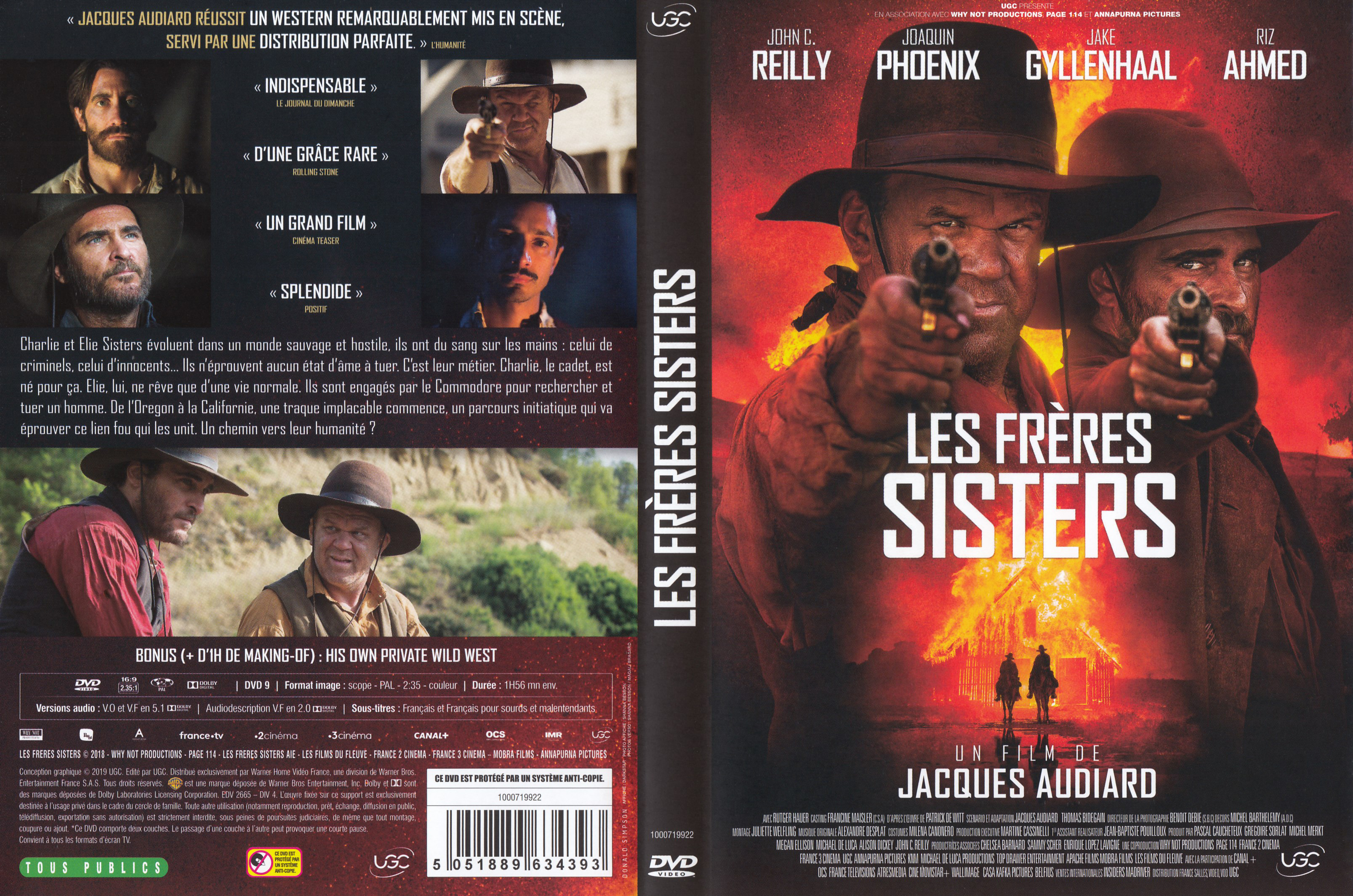 Jaquette DVD Les frres sisters