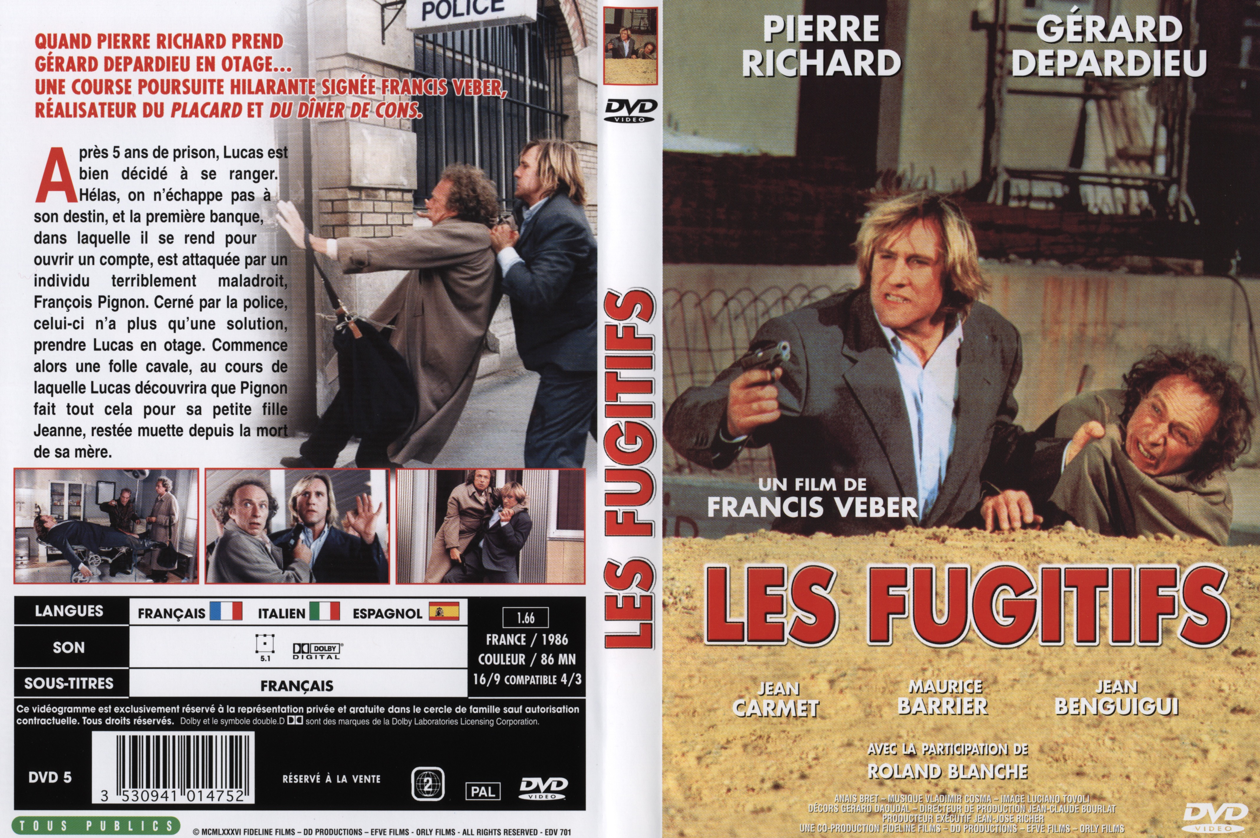 Jaquette DVD Les fugitifs