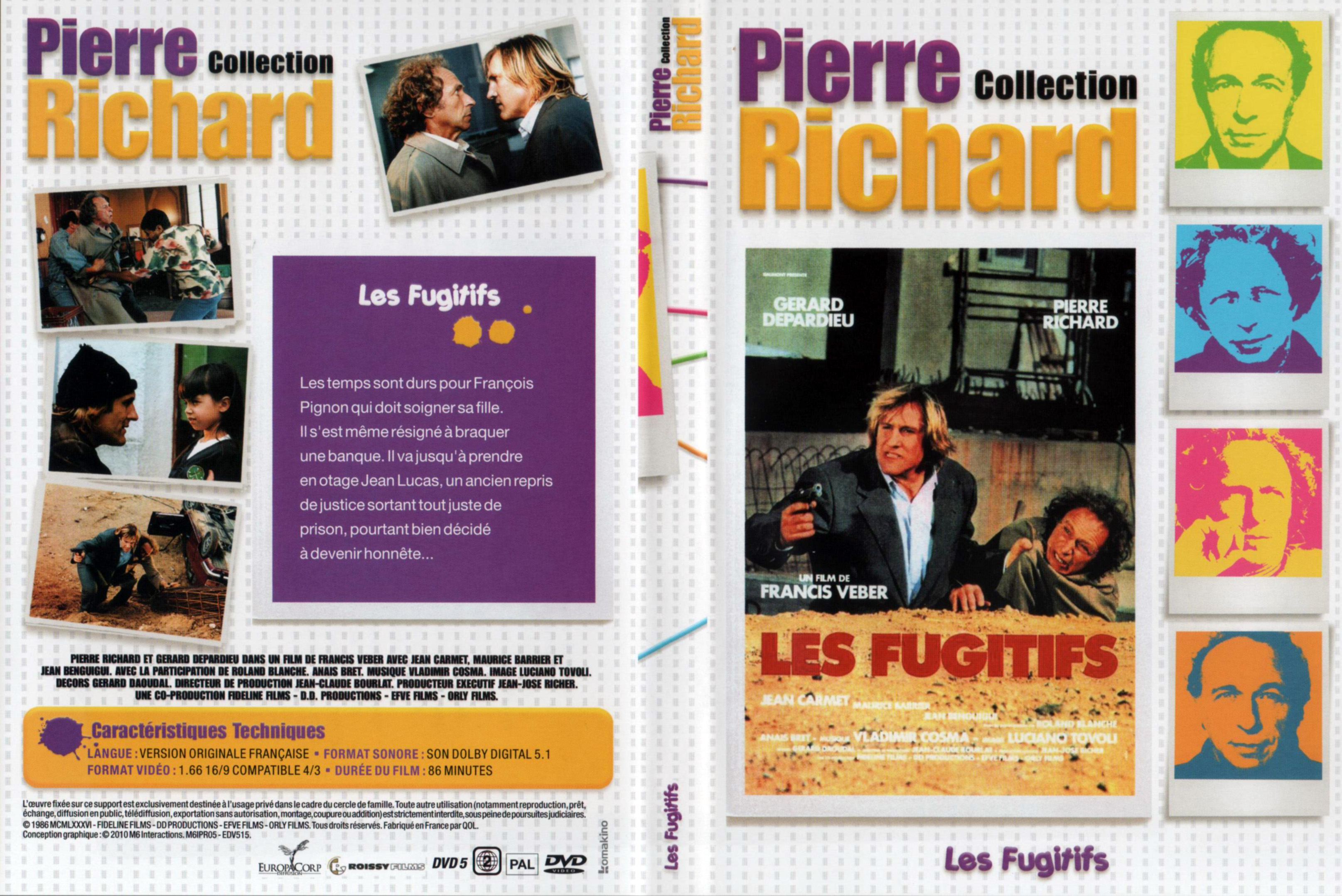Jaquette DVD Les fugitifs v2