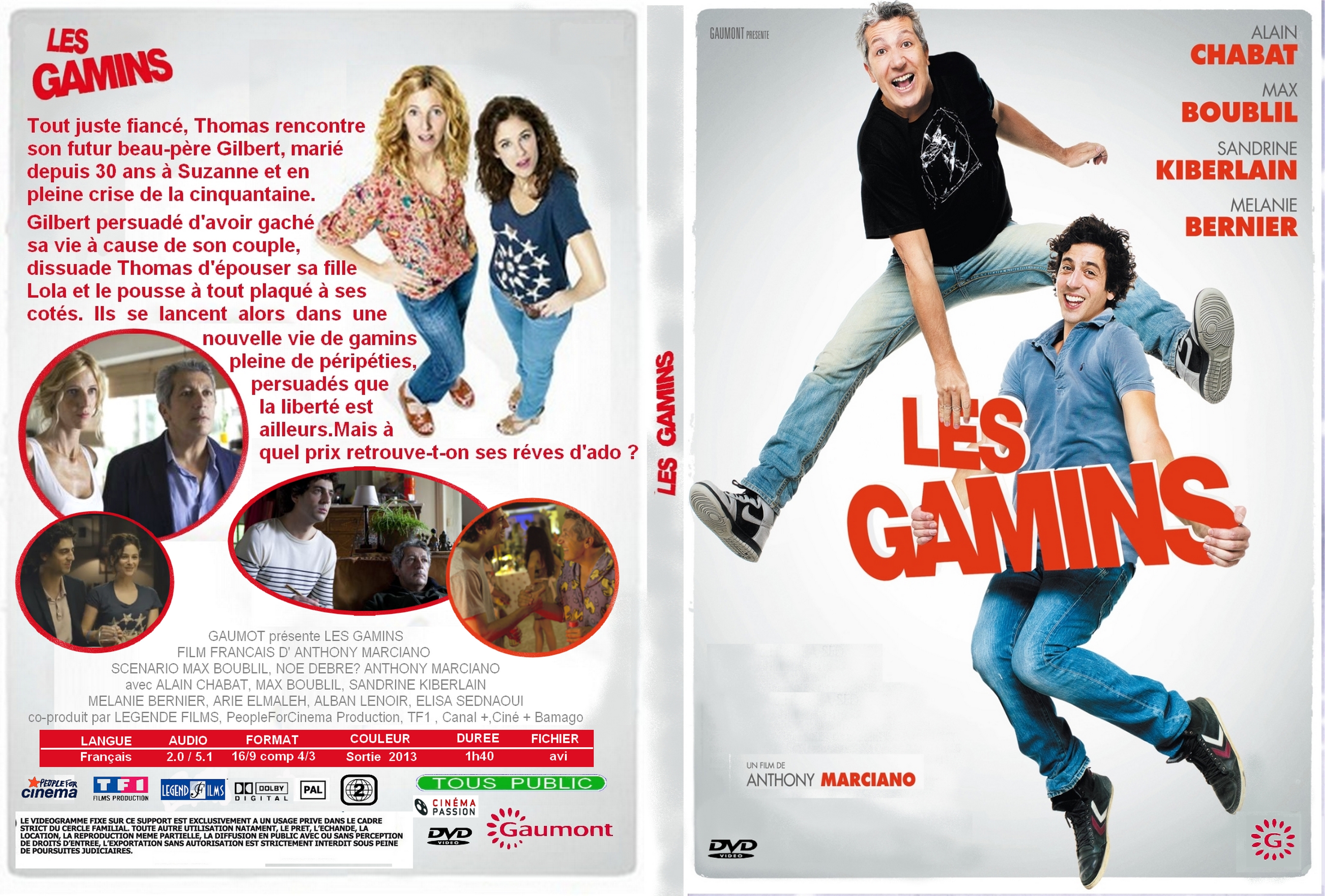 Jaquette DVD Les gamins custom