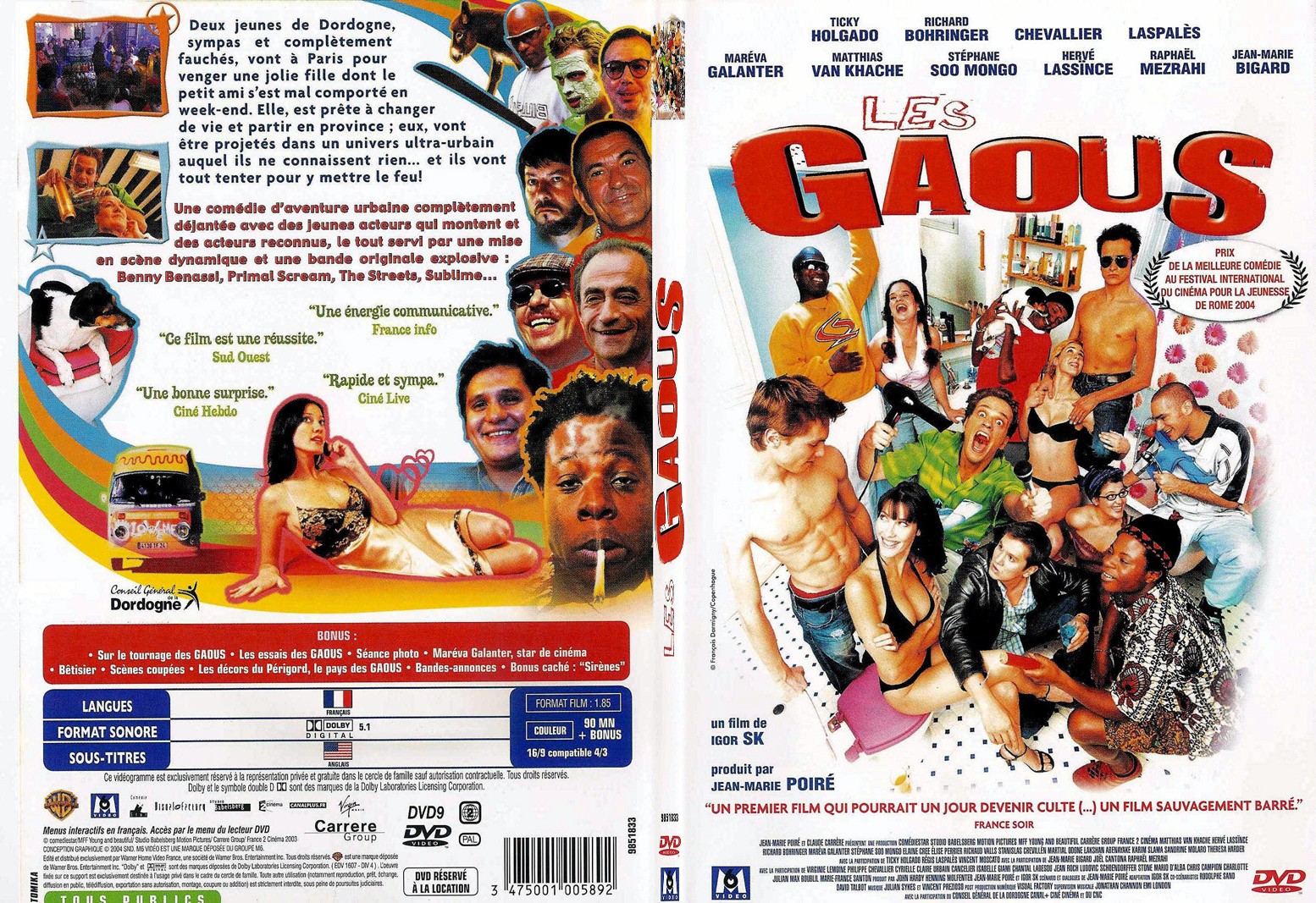 Jaquette DVD Les gaous - SLIM