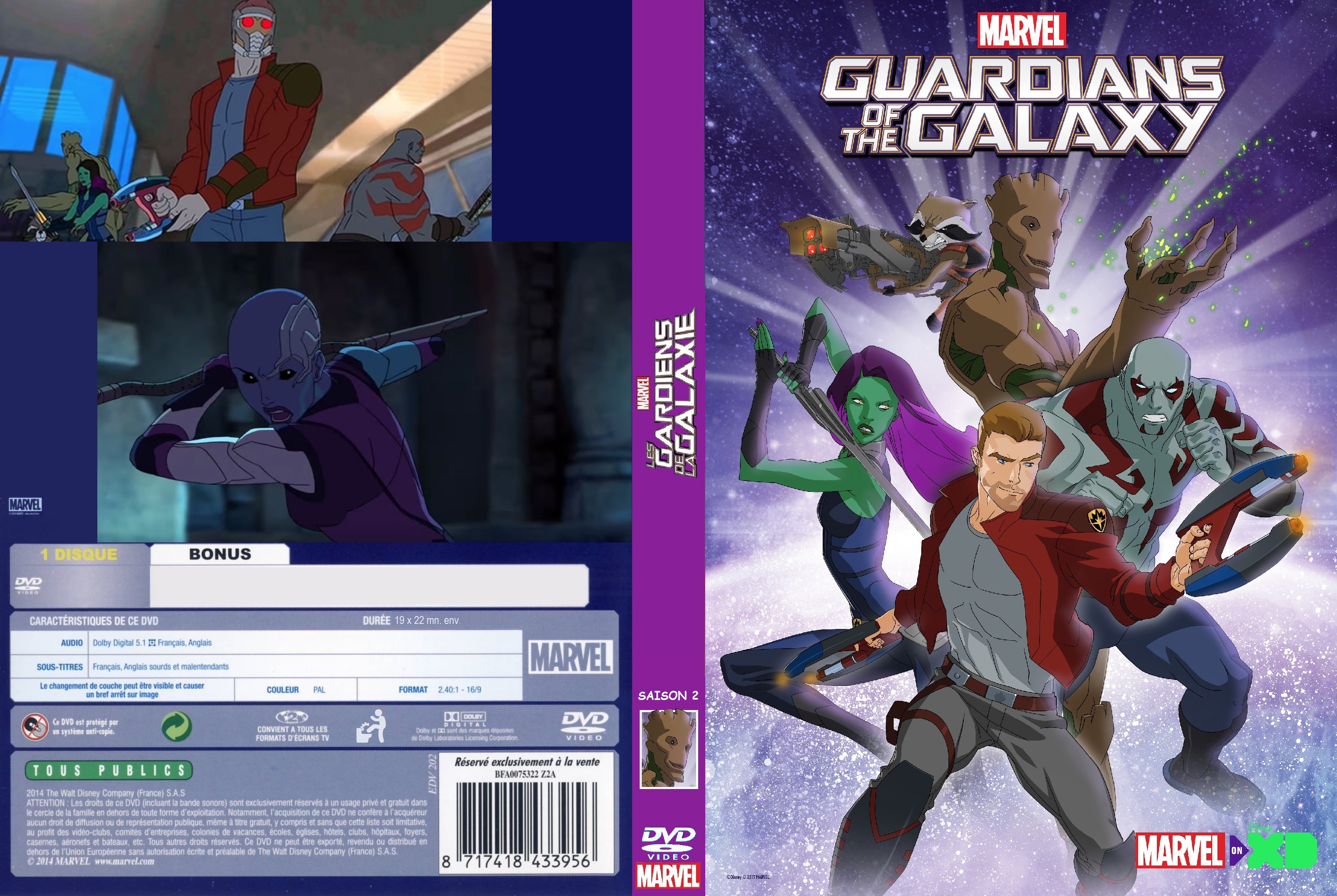 Jaquette DVD Les gardiens de la galaxie saison 2 custom