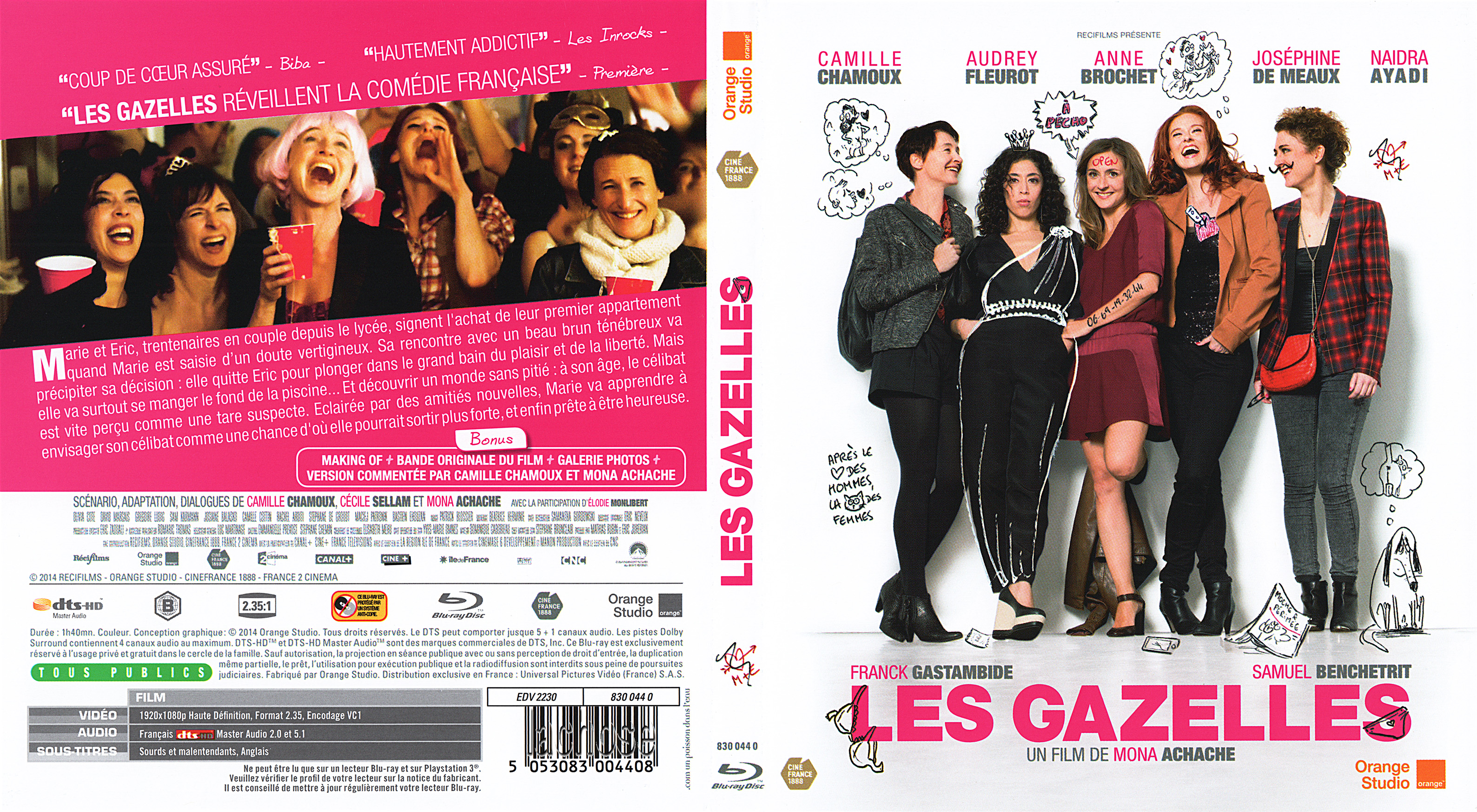 Jaquette DVD Les gazelles (BLU-RAY)