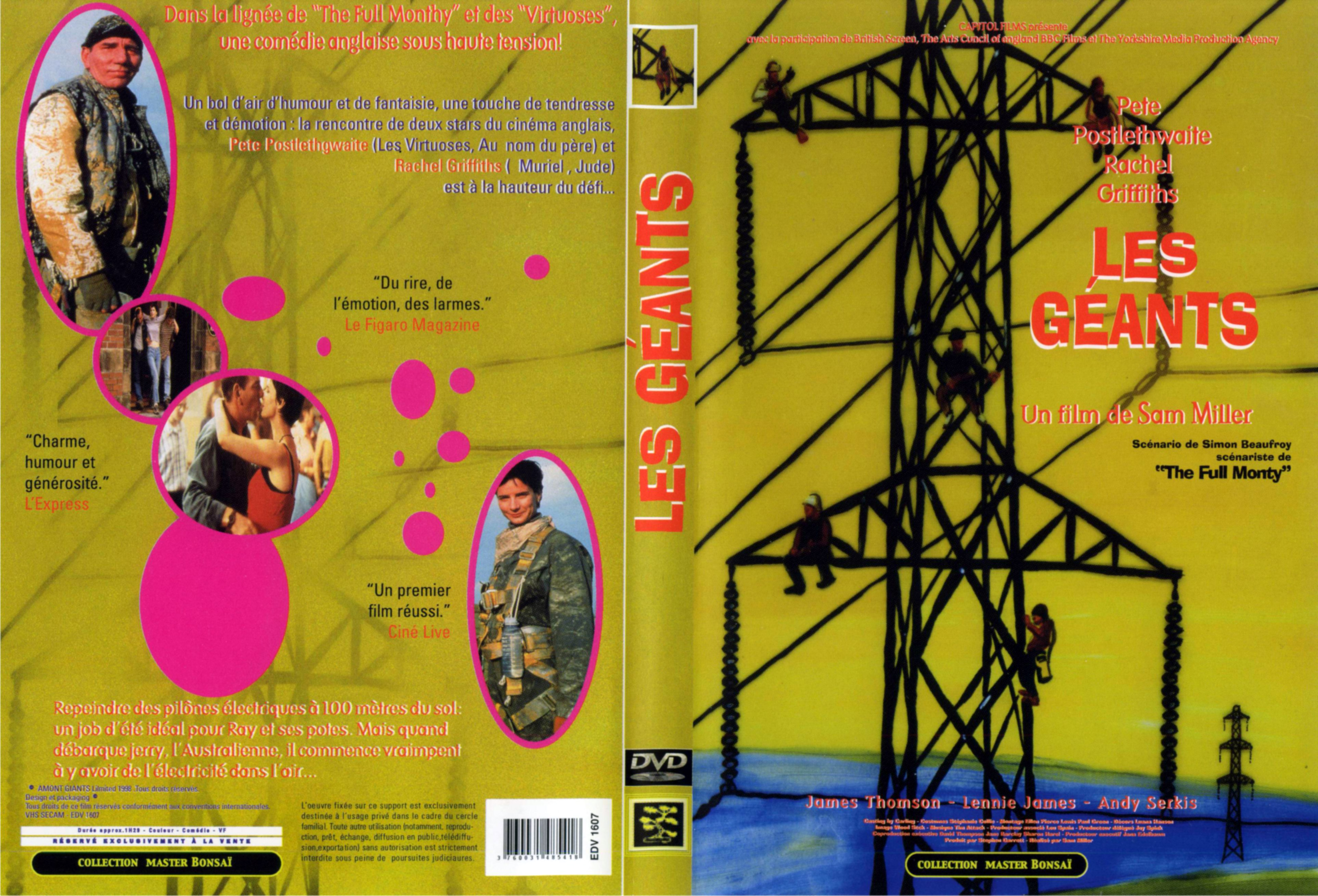 Jaquette DVD Les geants (1997)