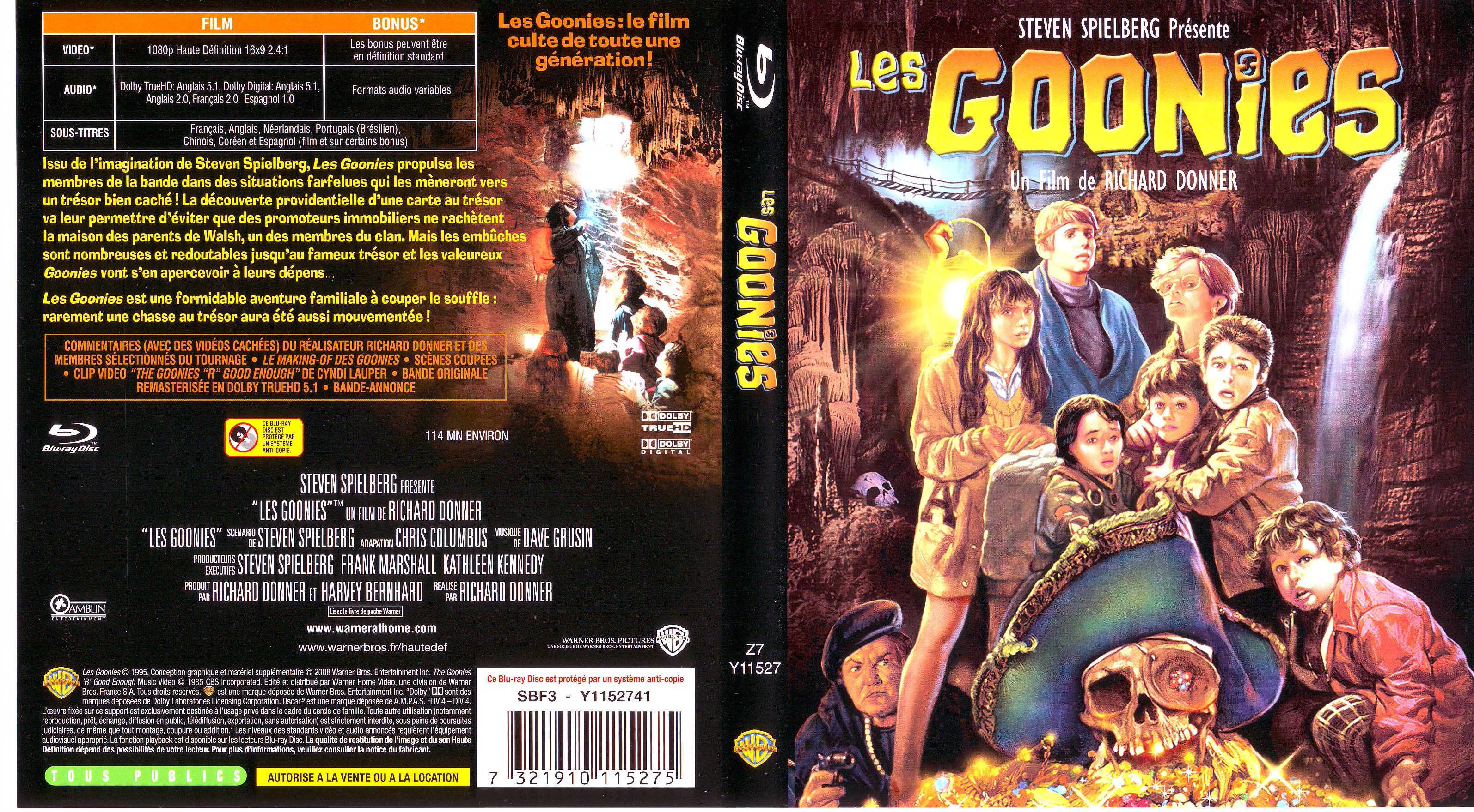 Jaquette DVD Les goonies (BLU-RAY)
