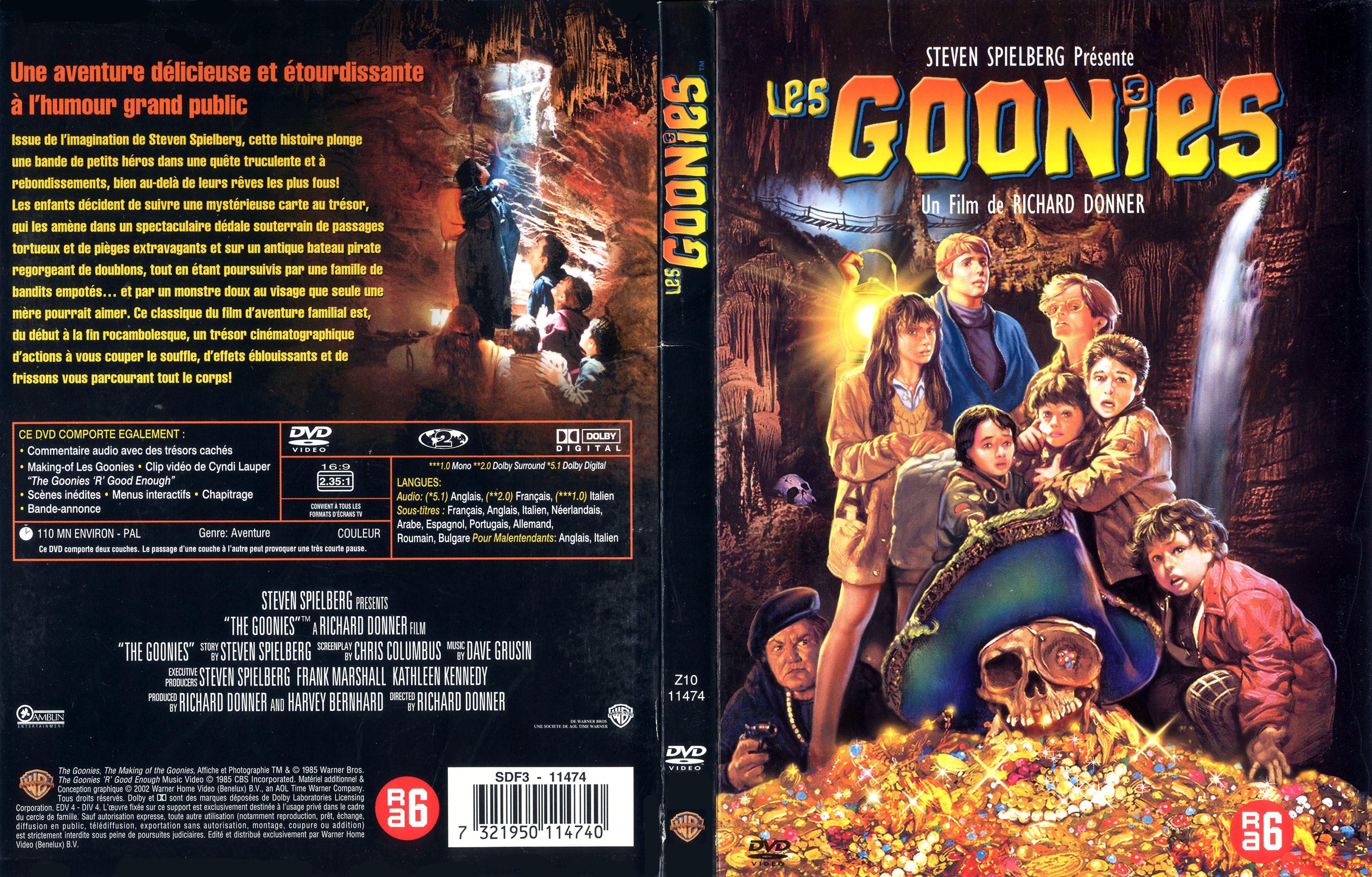 Jaquette DVD Les goonies v2