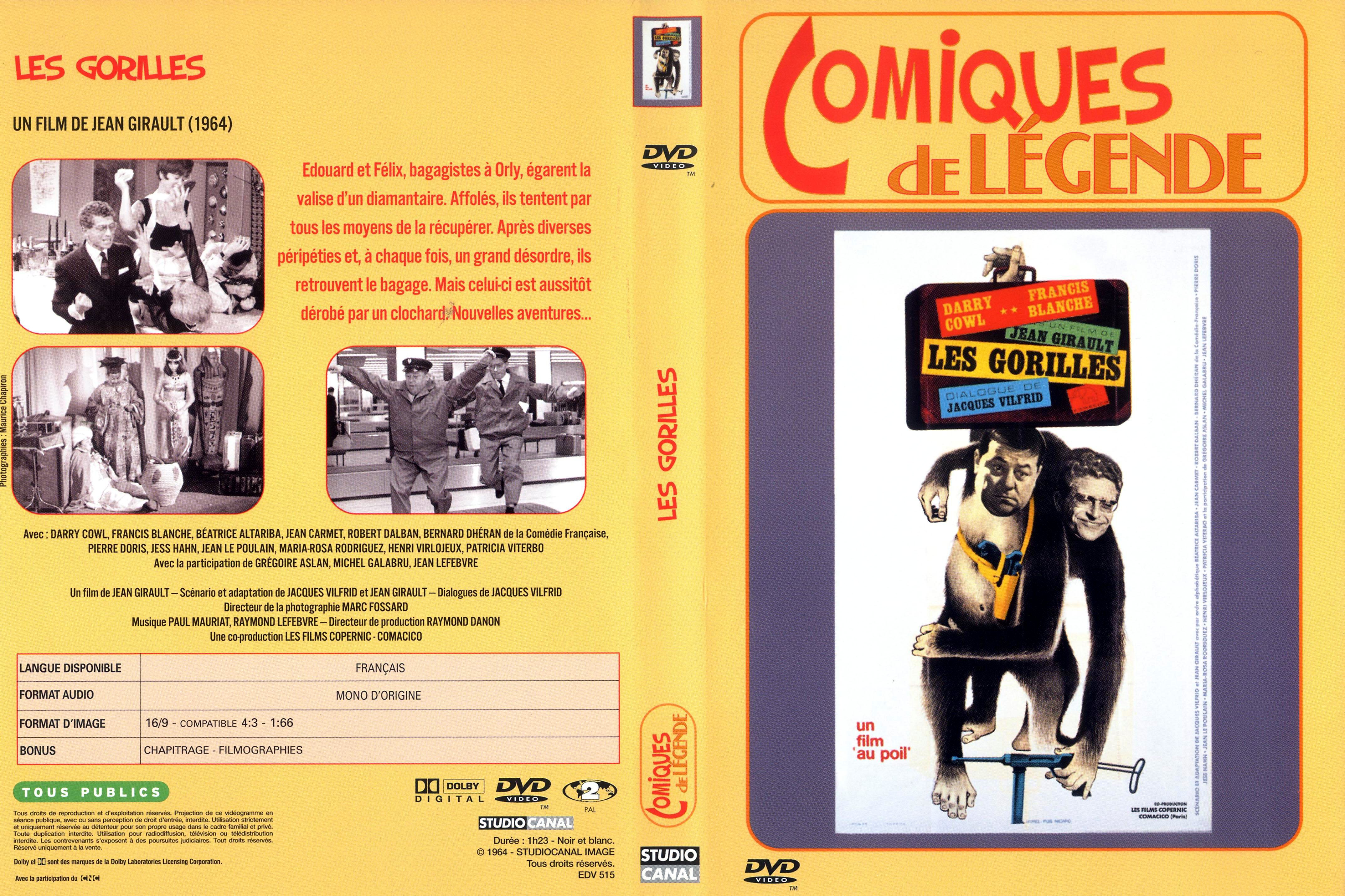 Jaquette DVD Les gorilles v2
