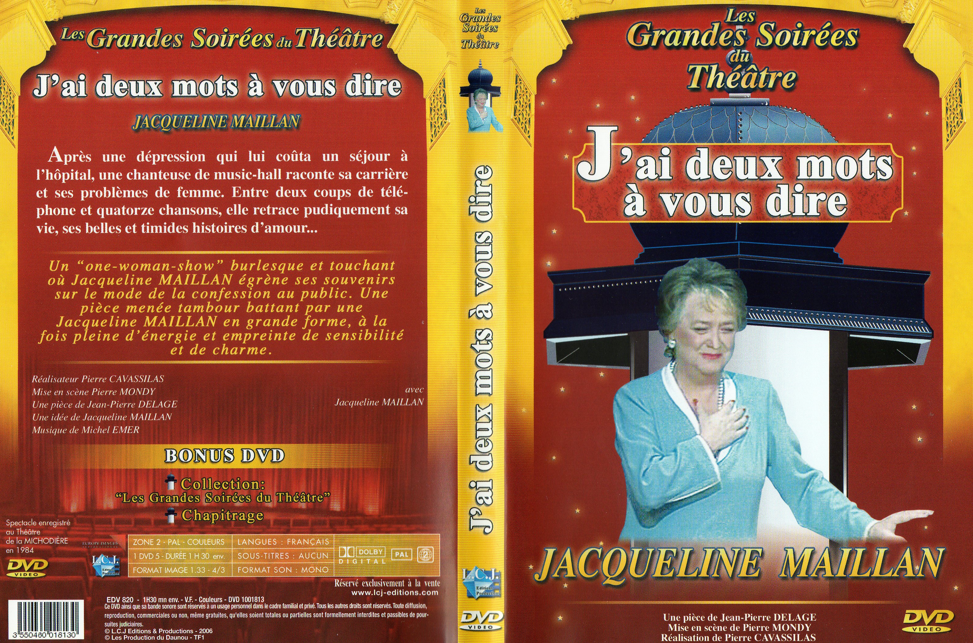 Jaquette DVD Les grandes soires du thtre - J