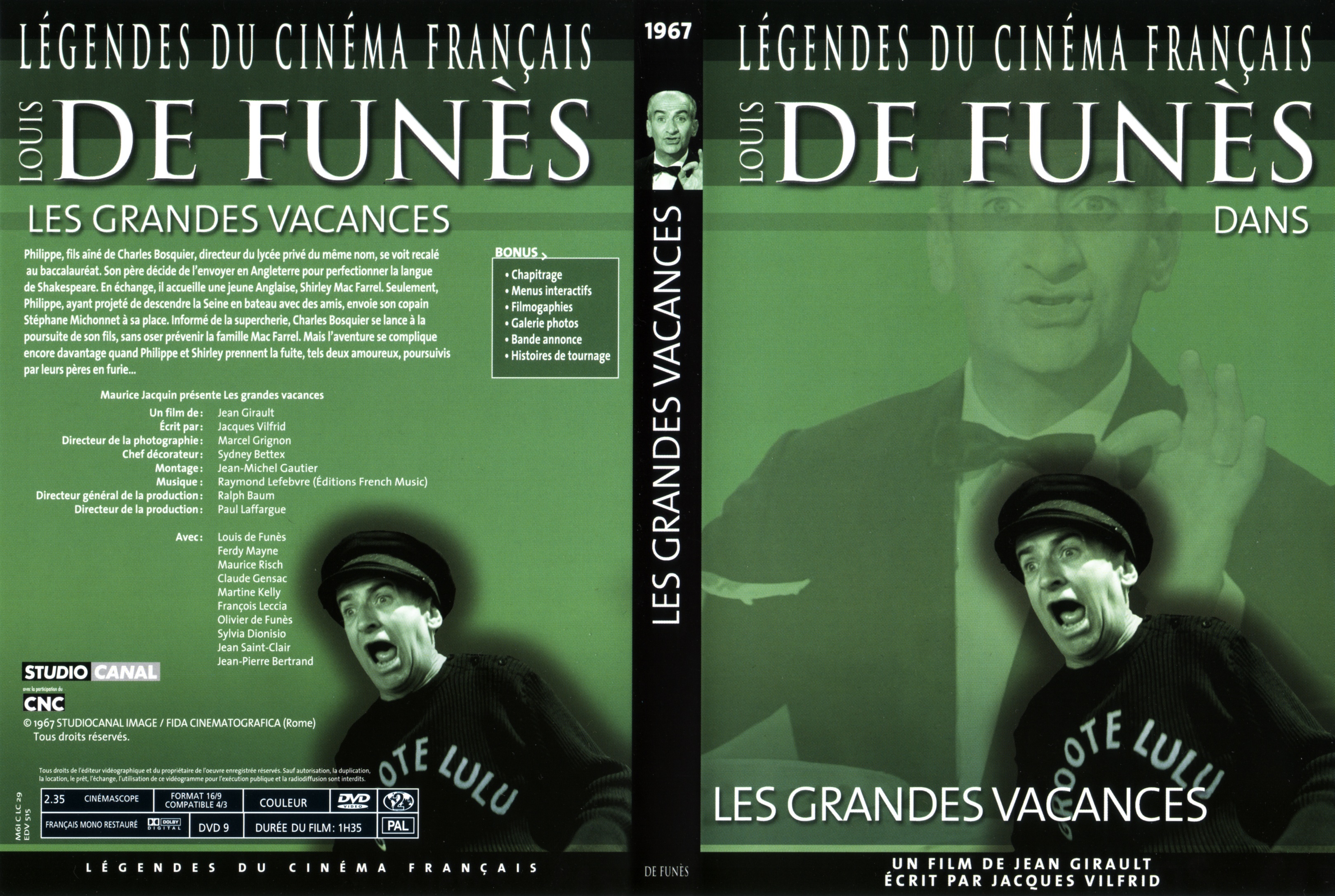 Jaquette DVD Les grandes vacances