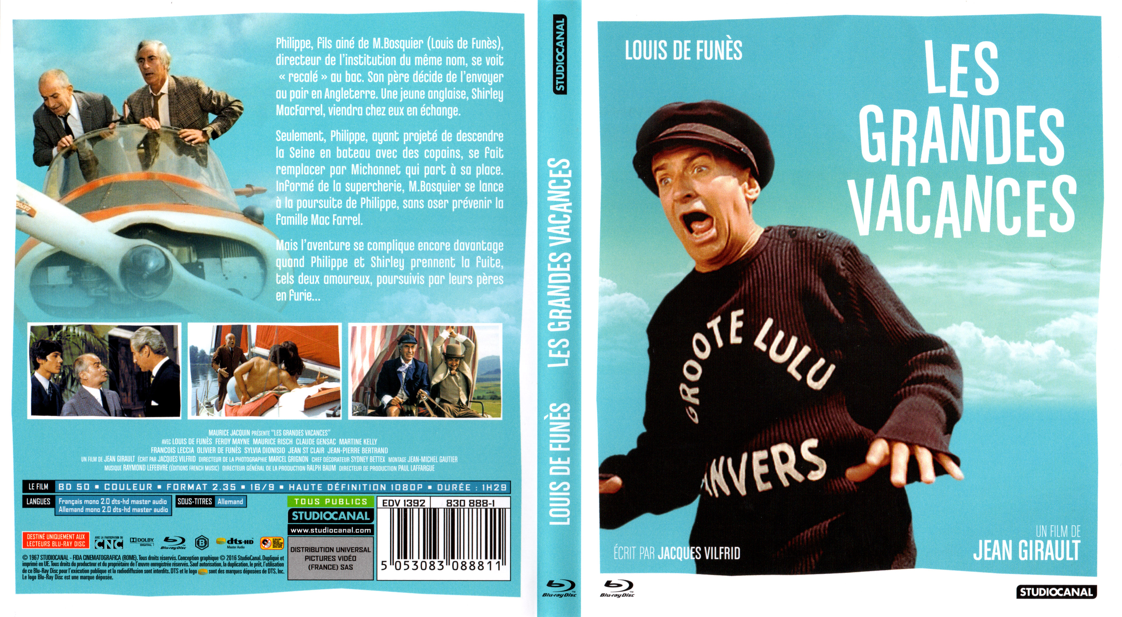 Jaquette DVD Les grandes vacances (BLU-RAY)