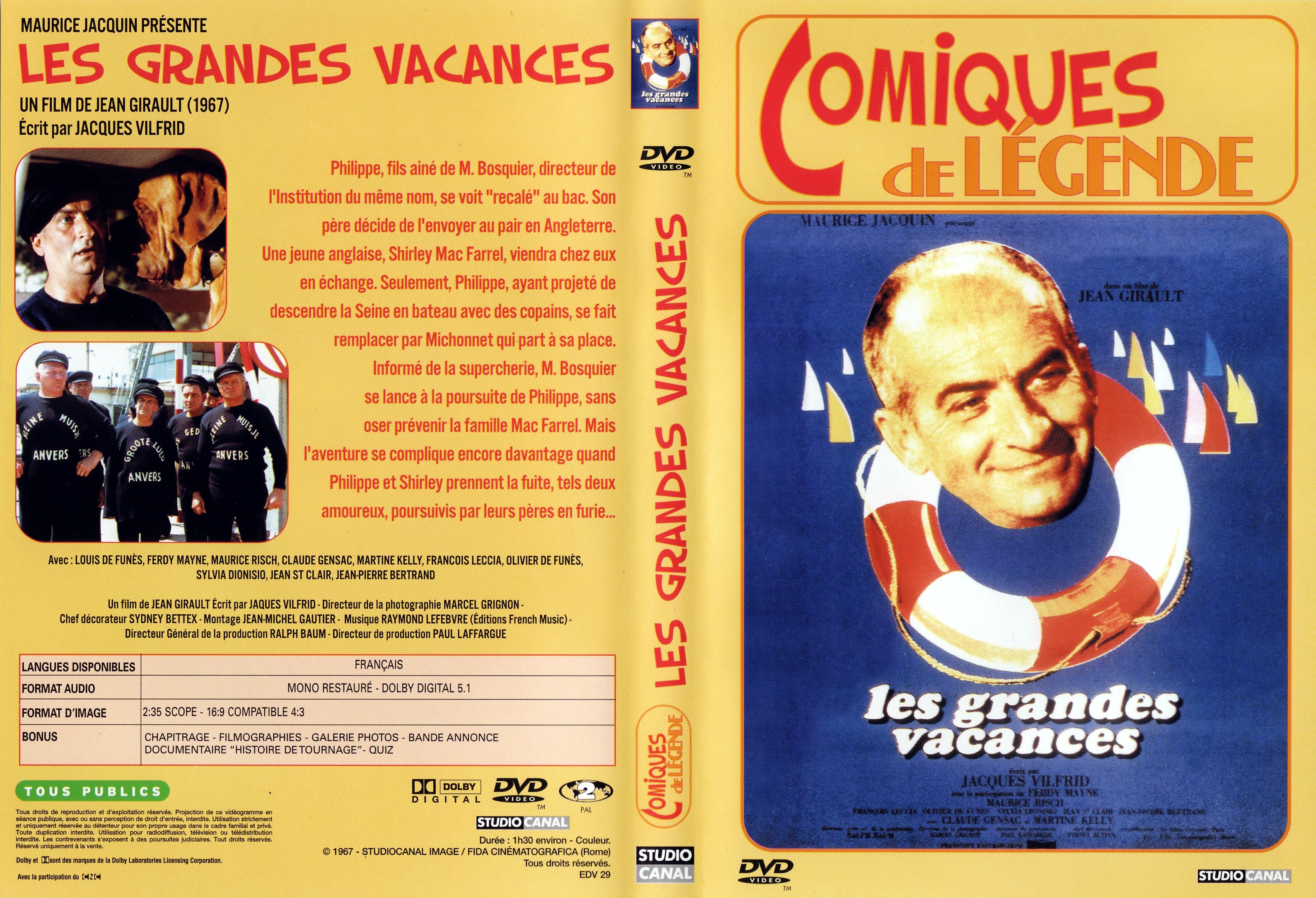 Jaquette DVD Les grandes vacances v2