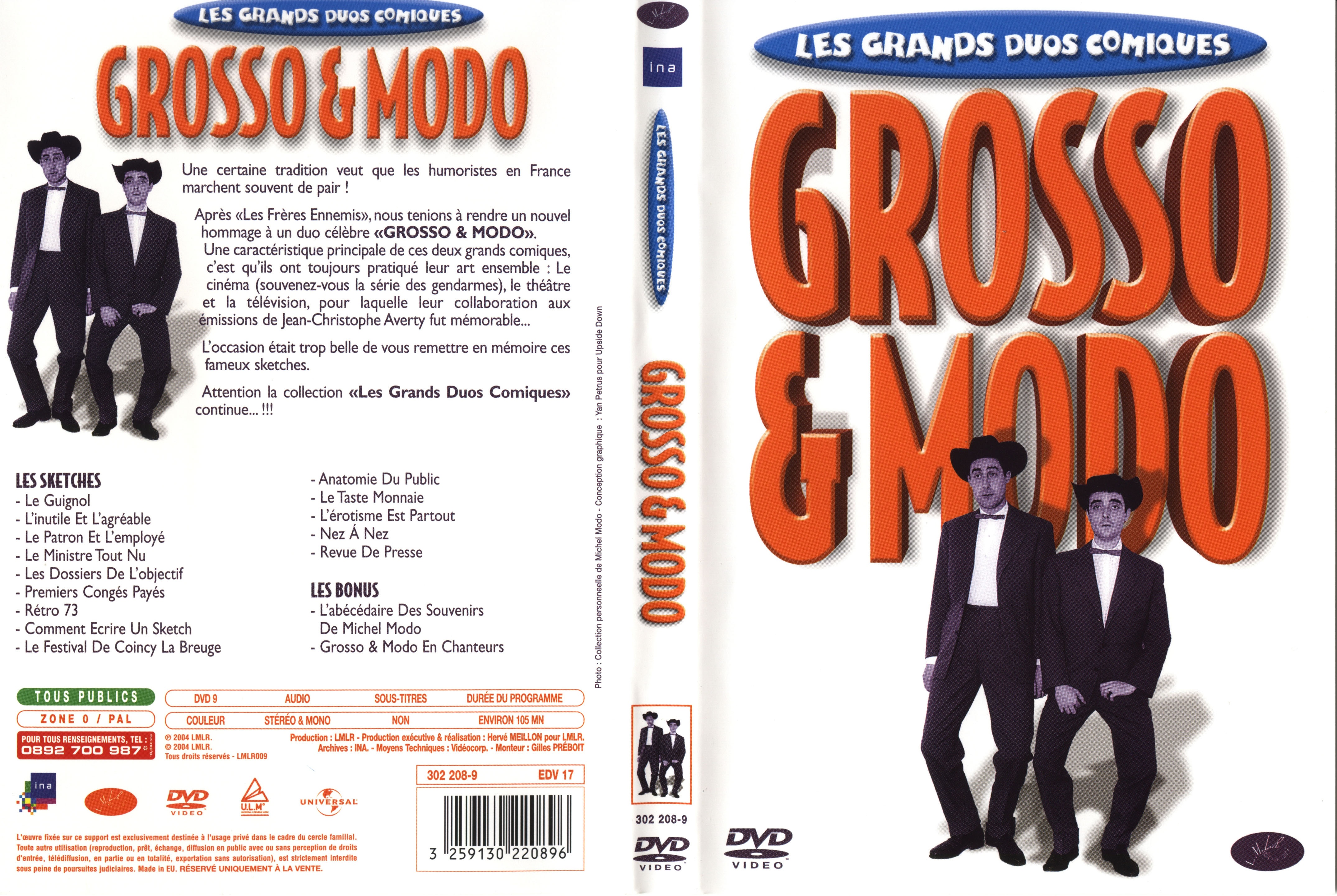 Jaquette DVD Les grands duos comiques - Grosso et Modo