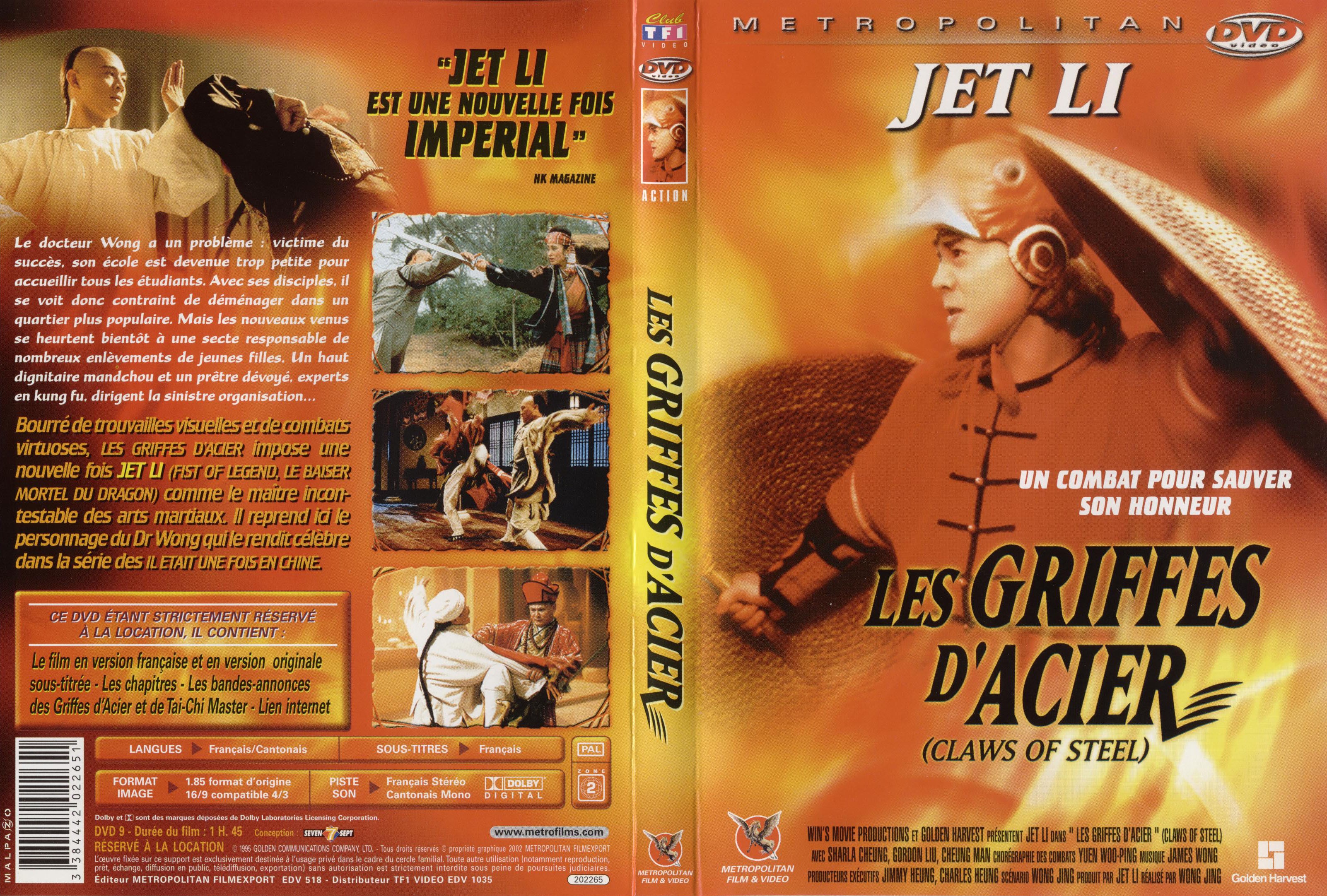Jaquette DVD Les griffes d