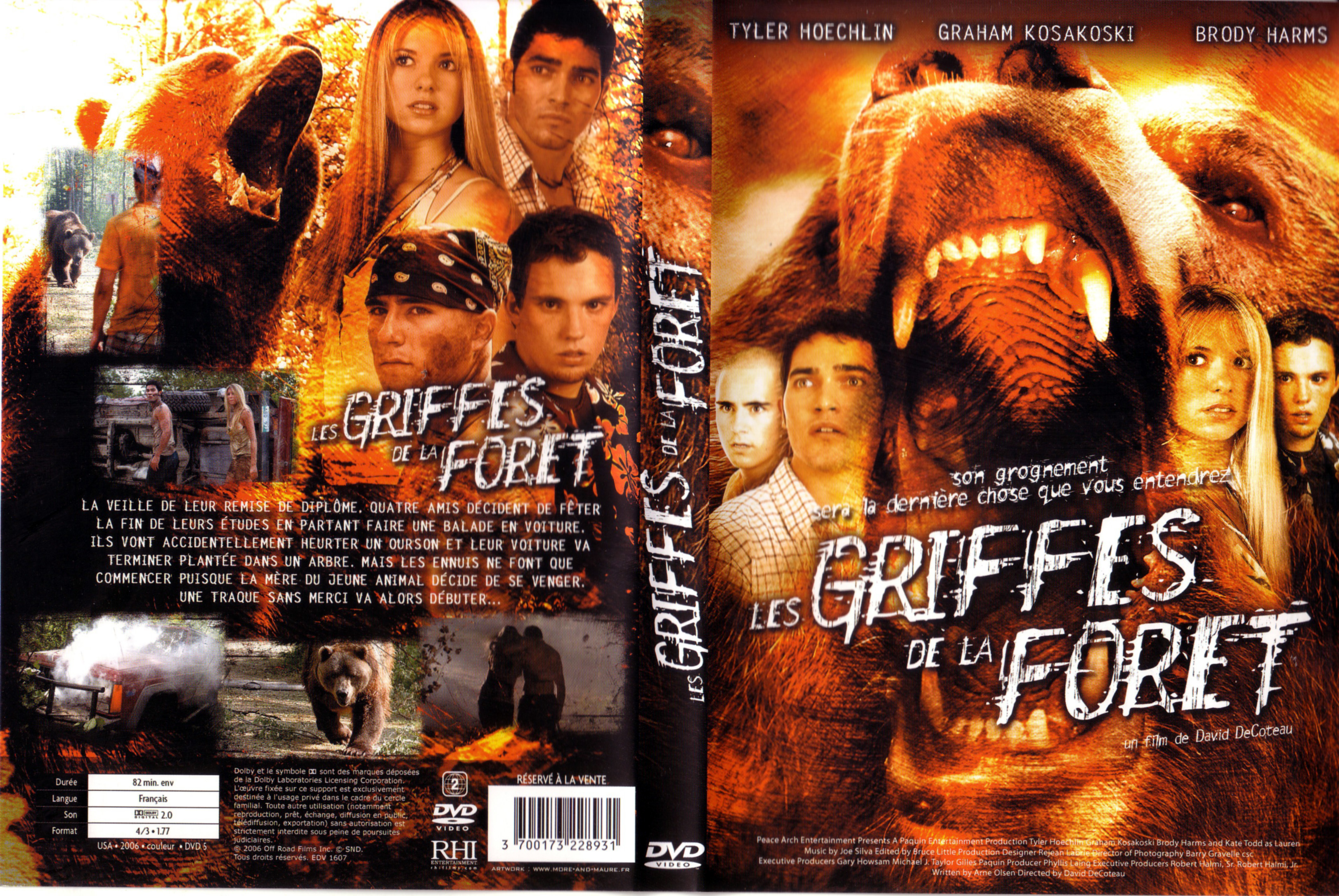 Jaquette DVD Les griffes de la foret