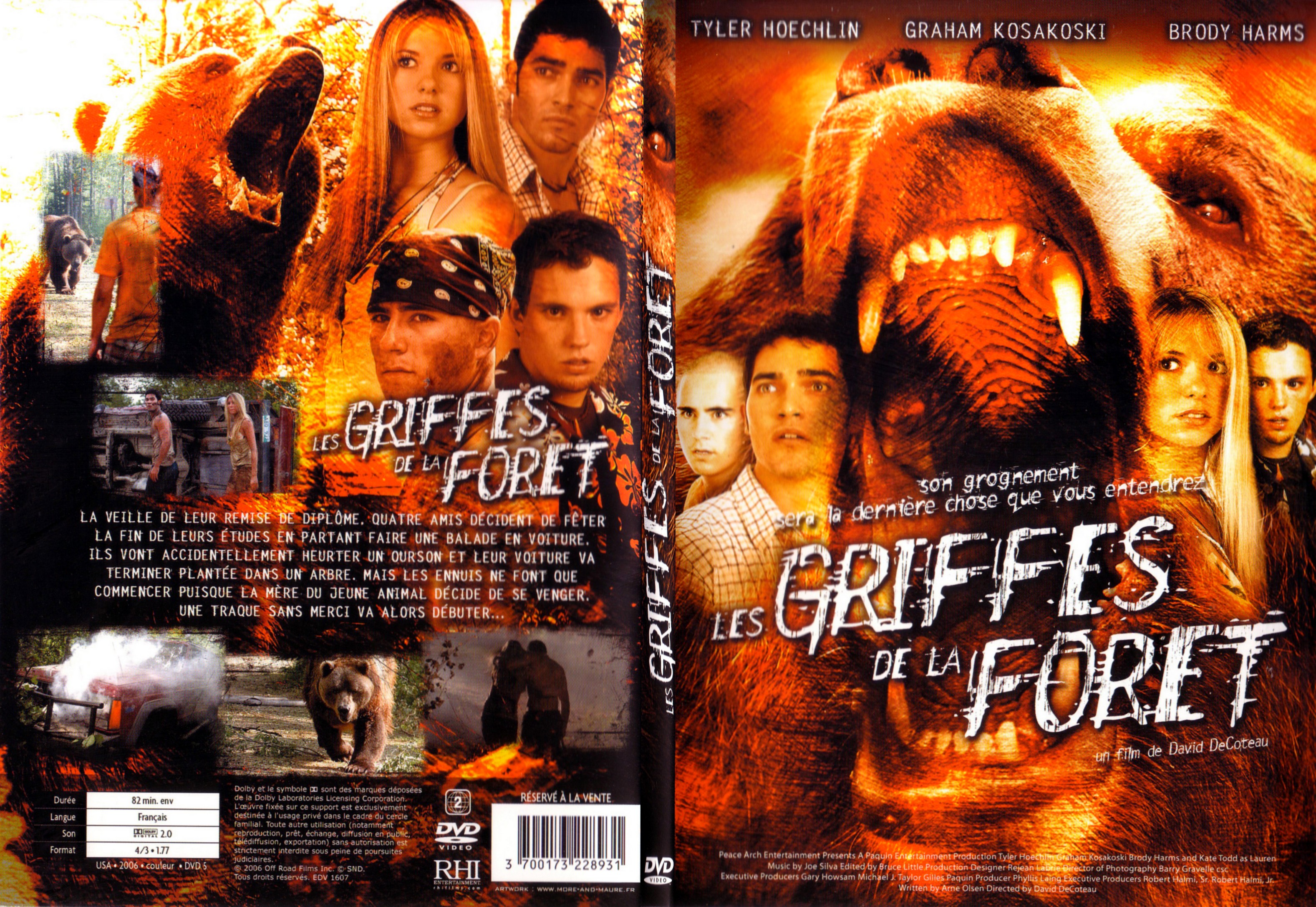 Jaquette DVD Les griffes de la foret - SLIM