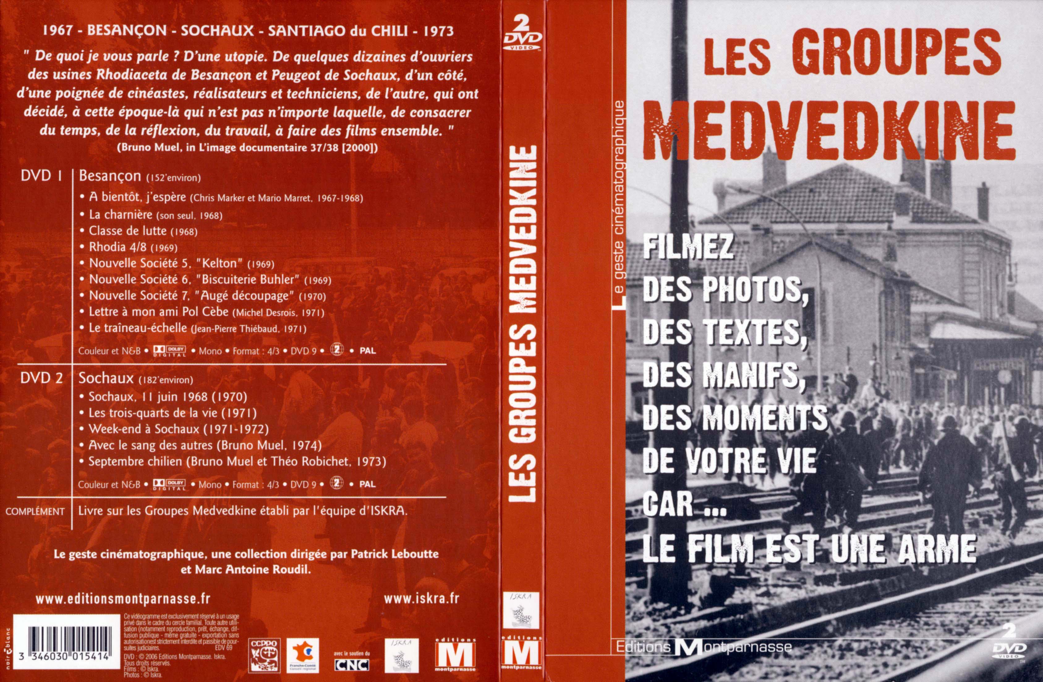 Jaquette DVD Les groupes Medvedkine