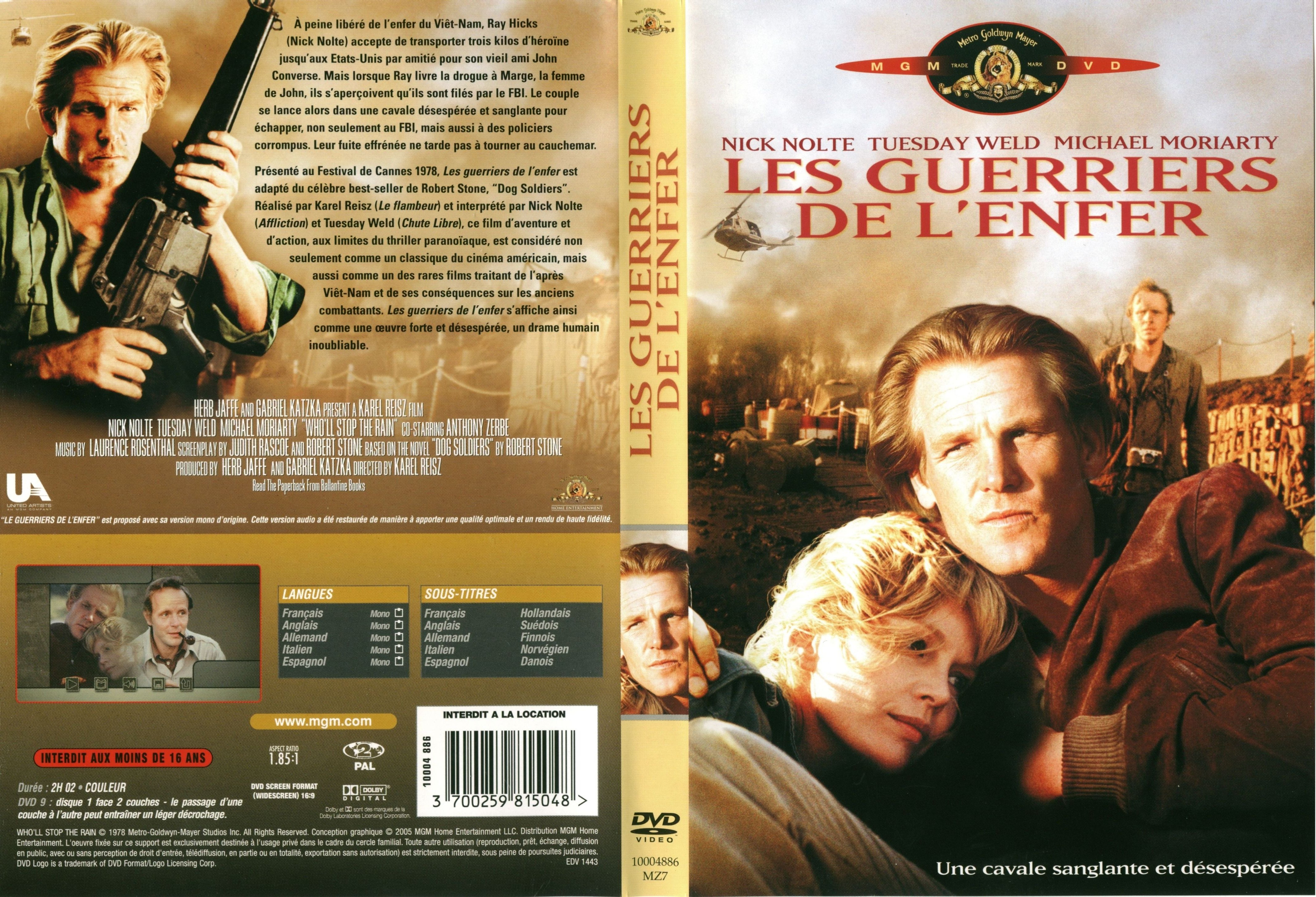 Jaquette DVD Les guerriers de l