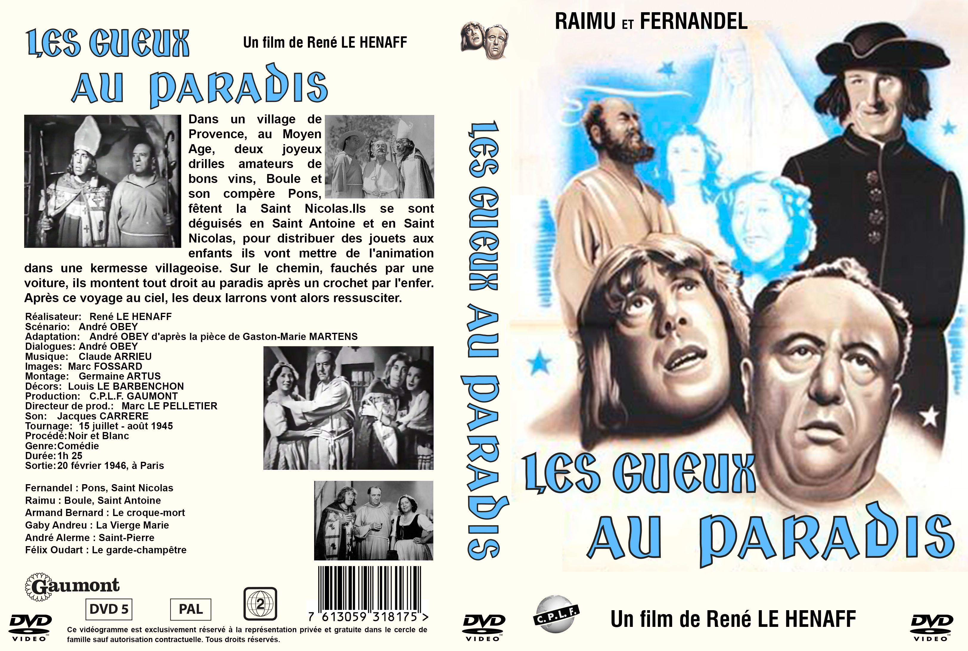 Jaquette DVD Les gueux au paradis custom