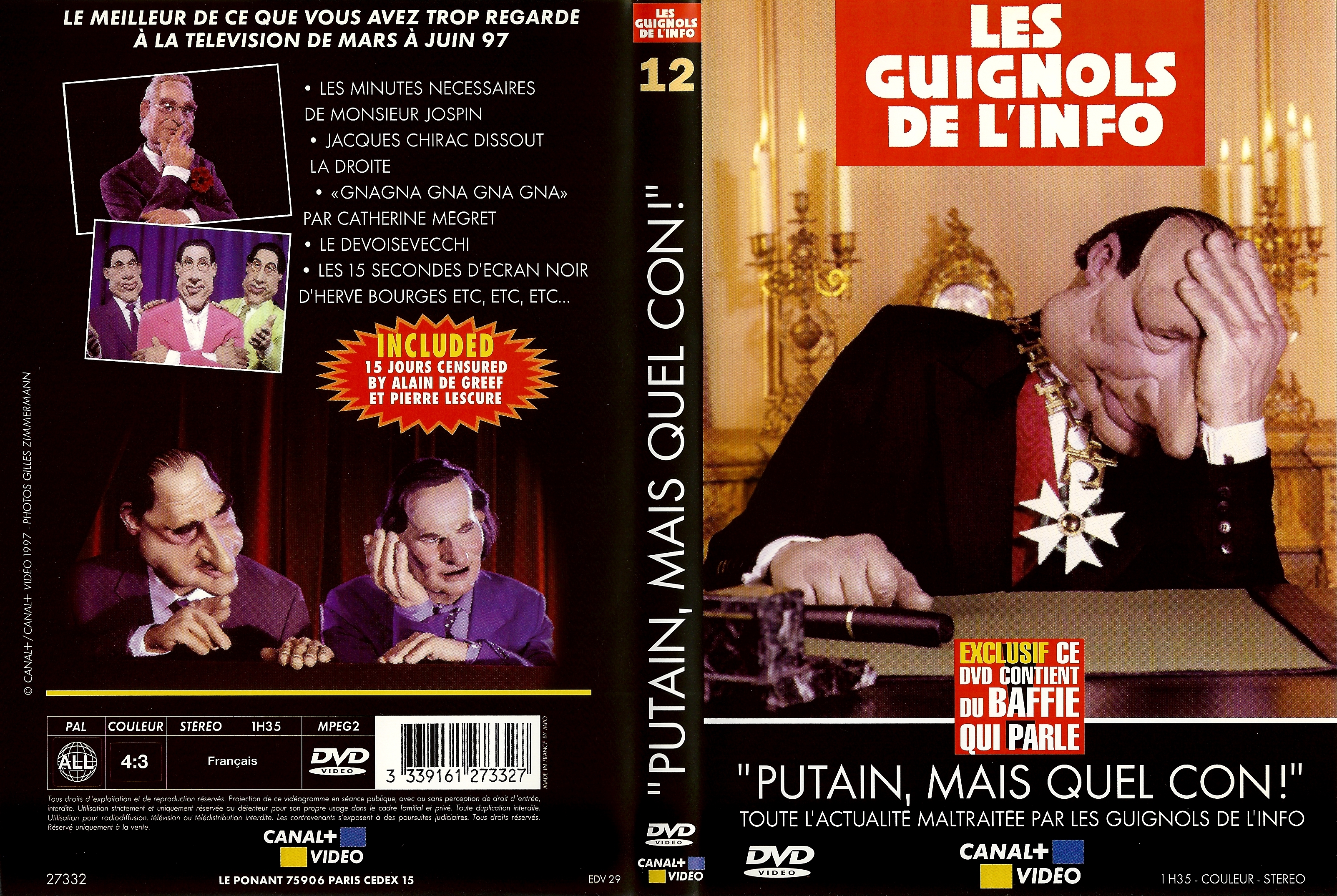 Jaquette DVD Les guignols de l