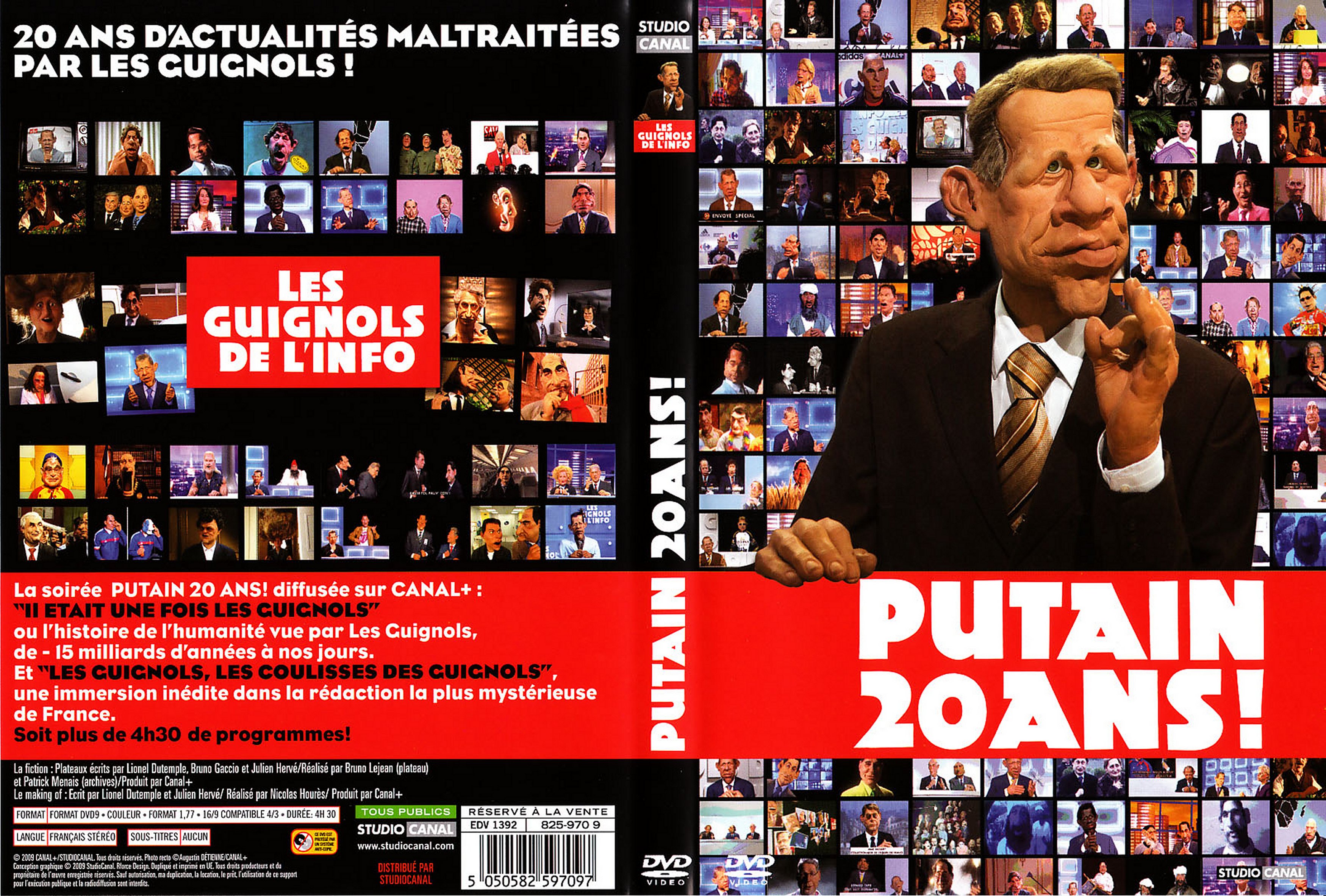 Jaquette DVD Les guignols putain 20 ans