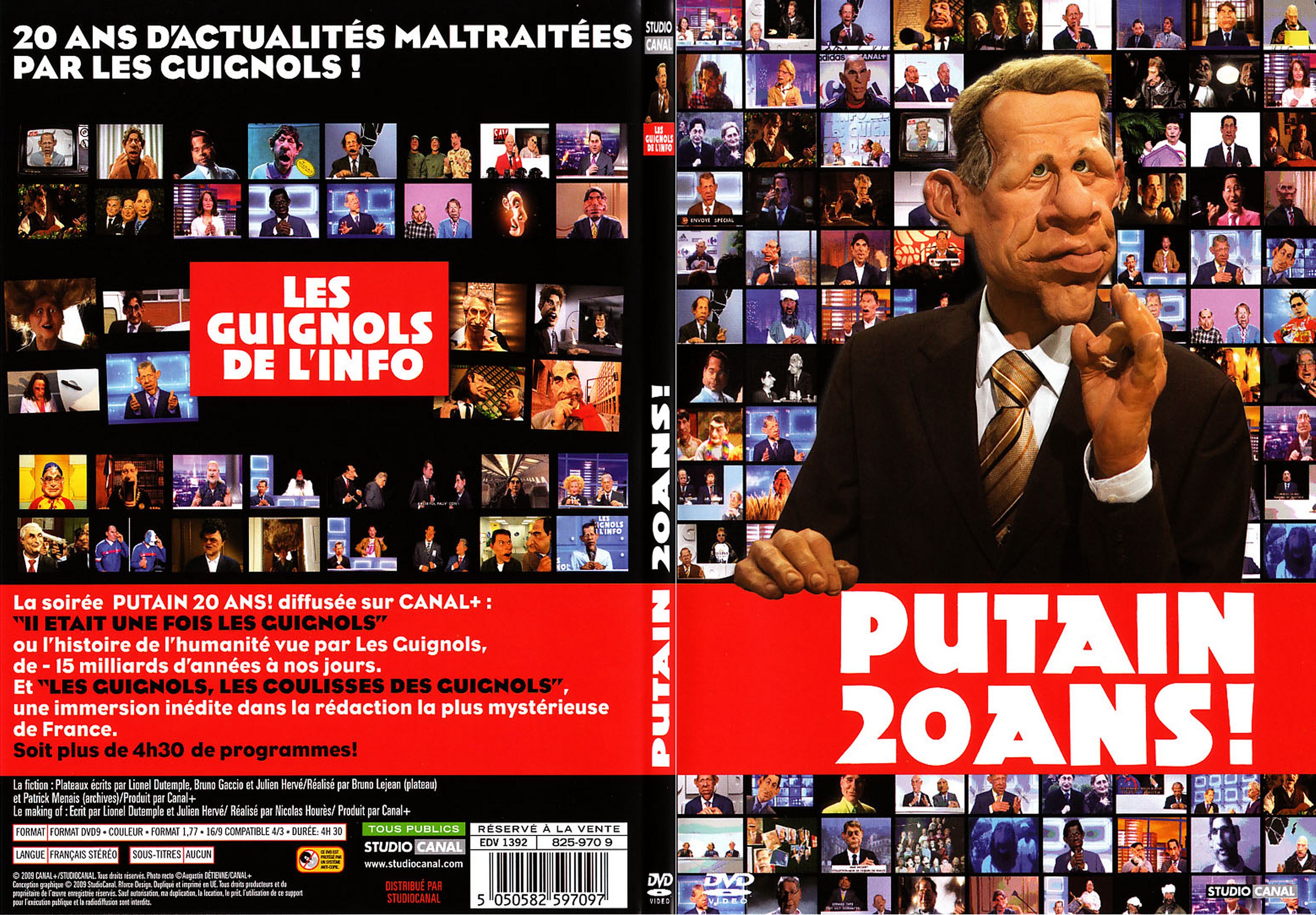 Jaquette DVD Les guignols putain 20 ans - SLIM