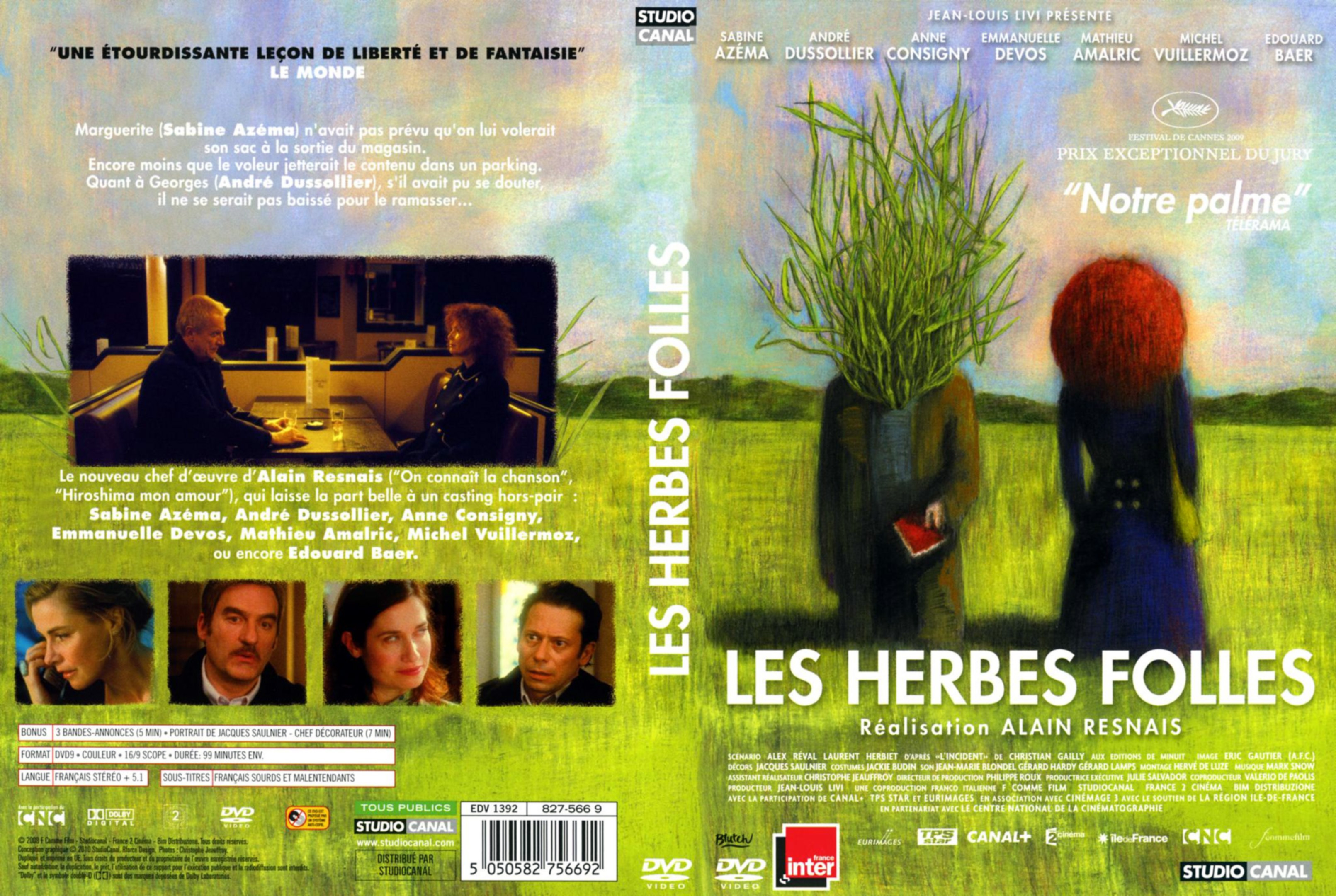 Jaquette DVD Les herbes folles