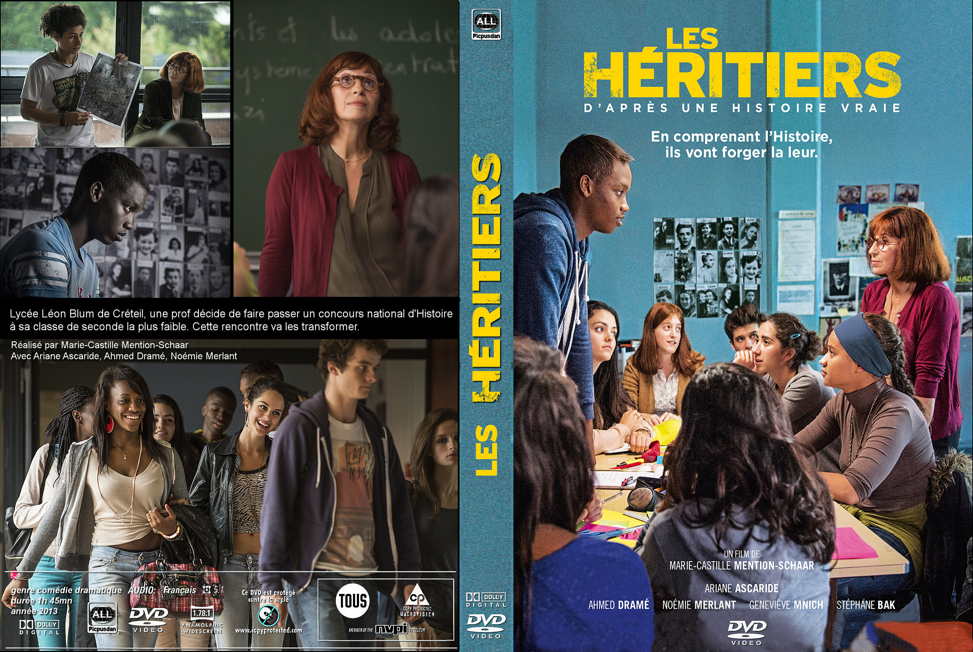 Jaquette DVD Les hritiers custom