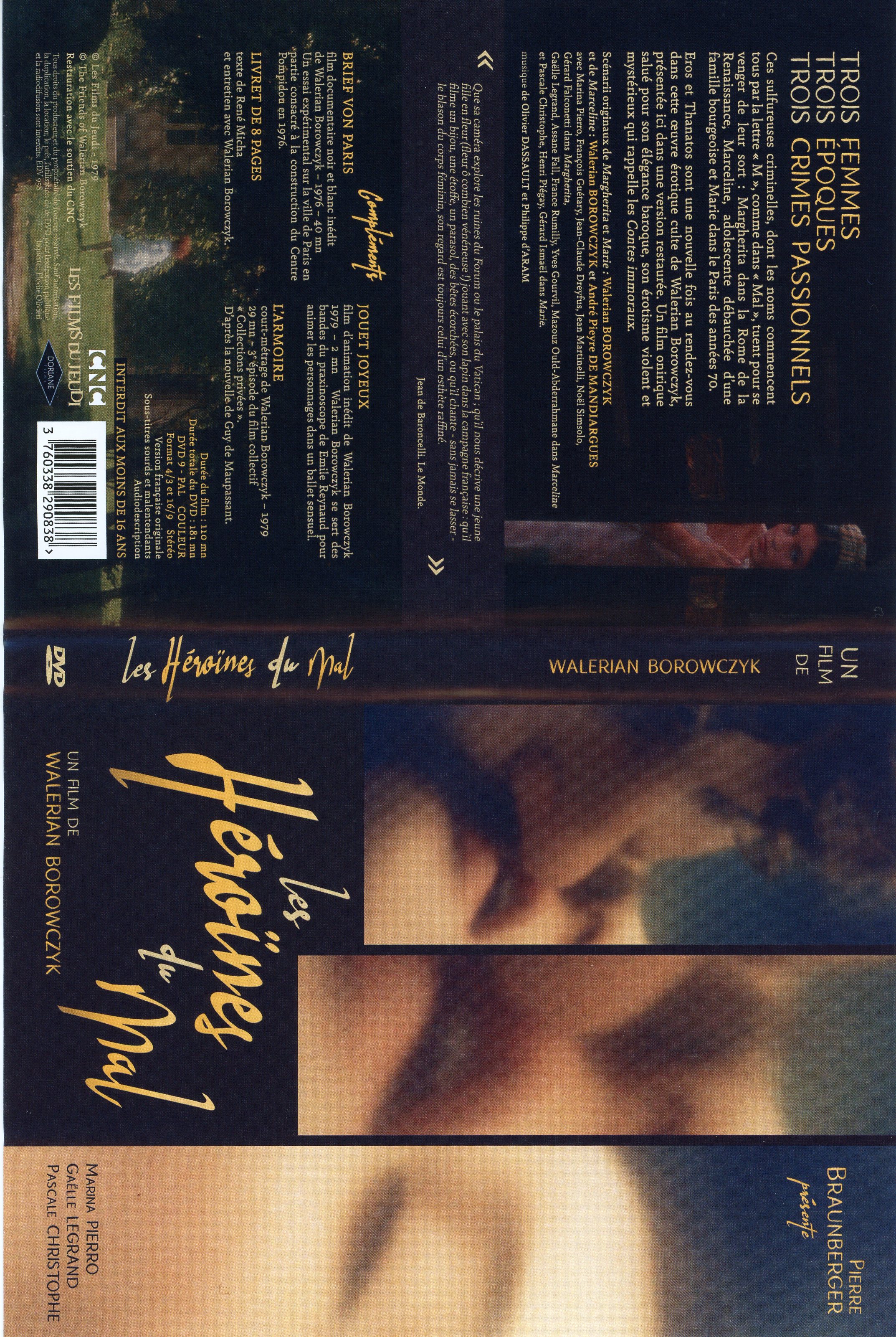 Jaquette DVD Les heroines du mal 