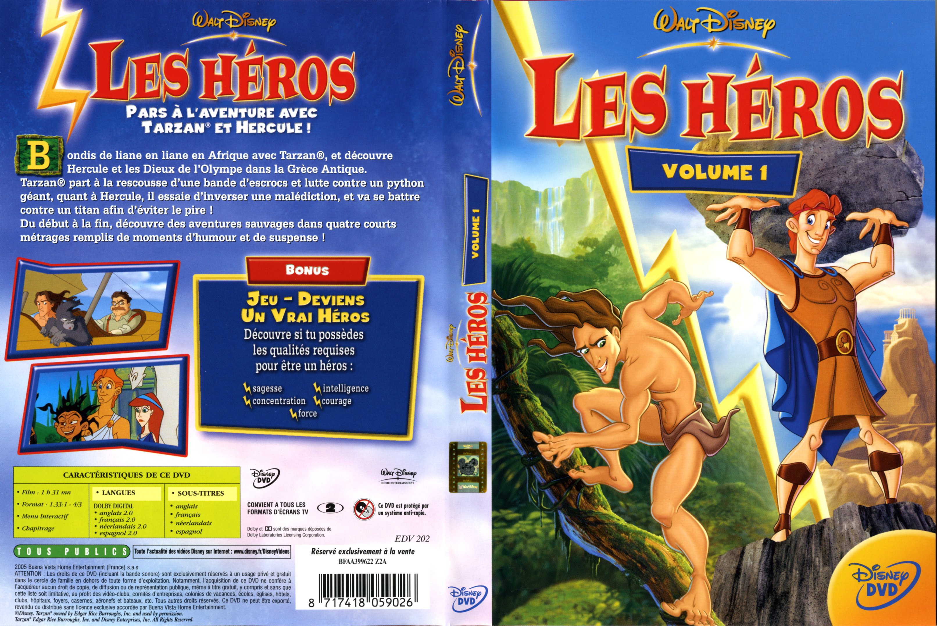 Jaquette DVD Les hros vol 1