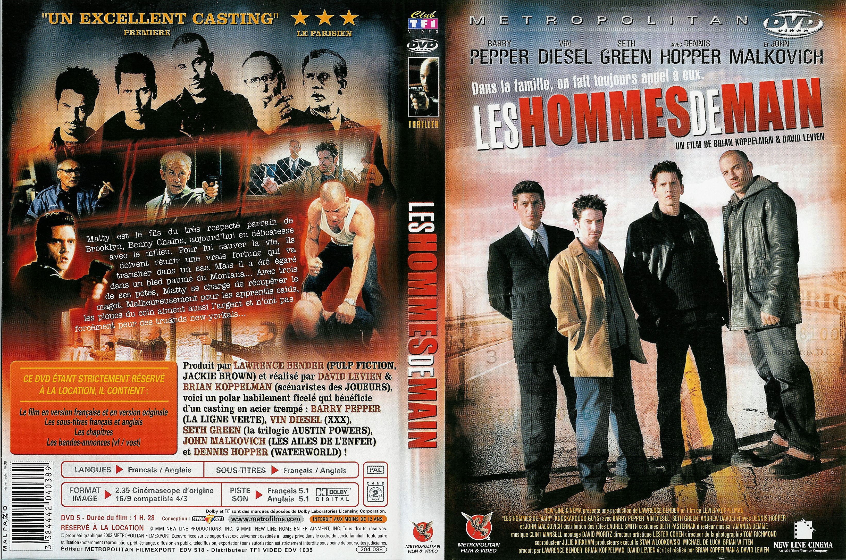 Jaquette DVD Les hommes de main