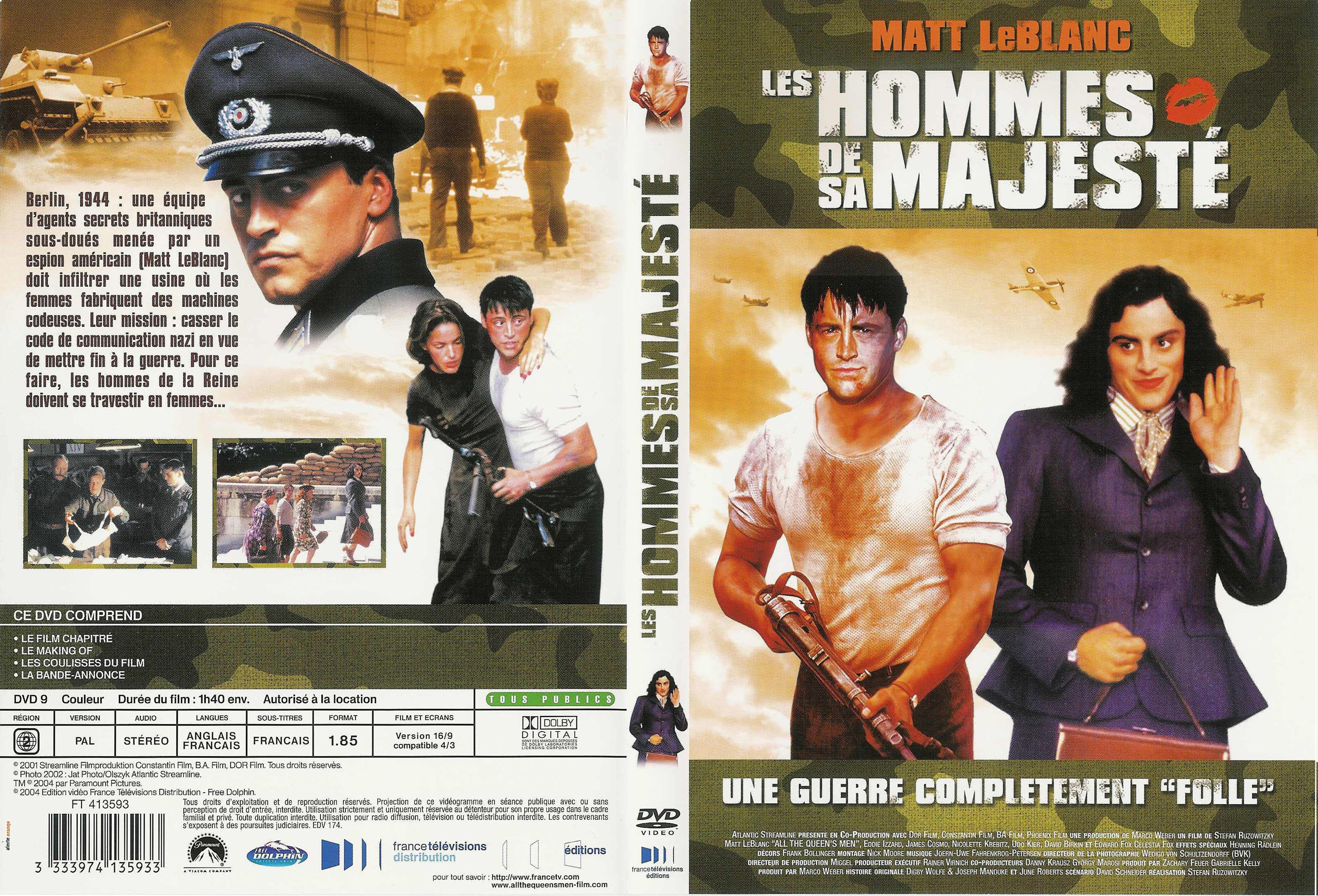 Jaquette DVD Les hommes de sa majest