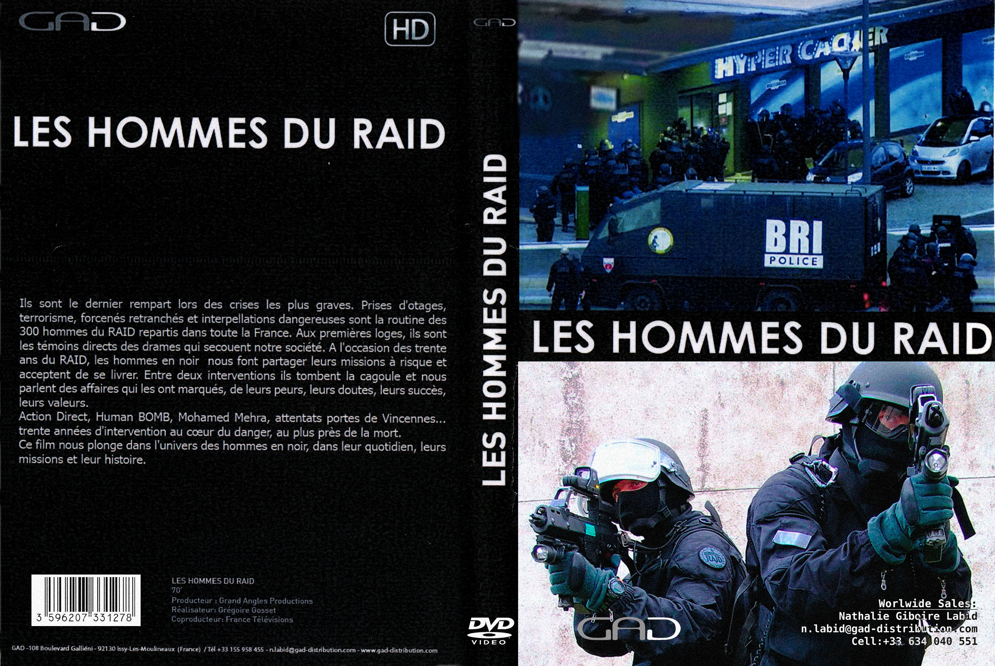 Jaquette DVD Les hommes du RAID